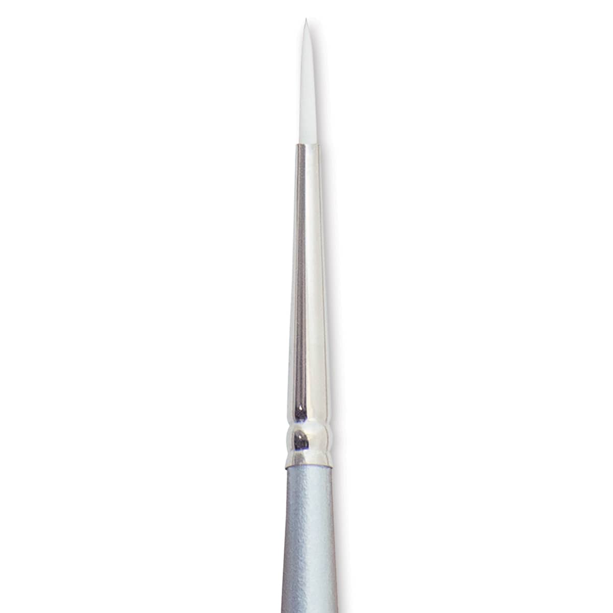 Silver Brush Silverwhite Synthetic Brush - Round, Short Handle, Size 2 close up