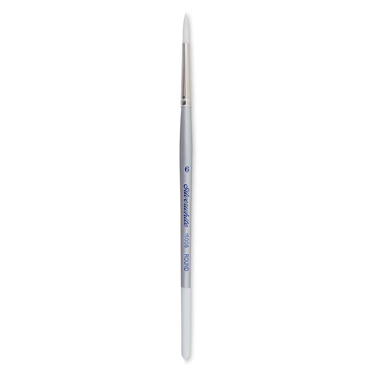 Silver Brush Silverwhite Synthetic Brush - Round, Short Handle, Size 6