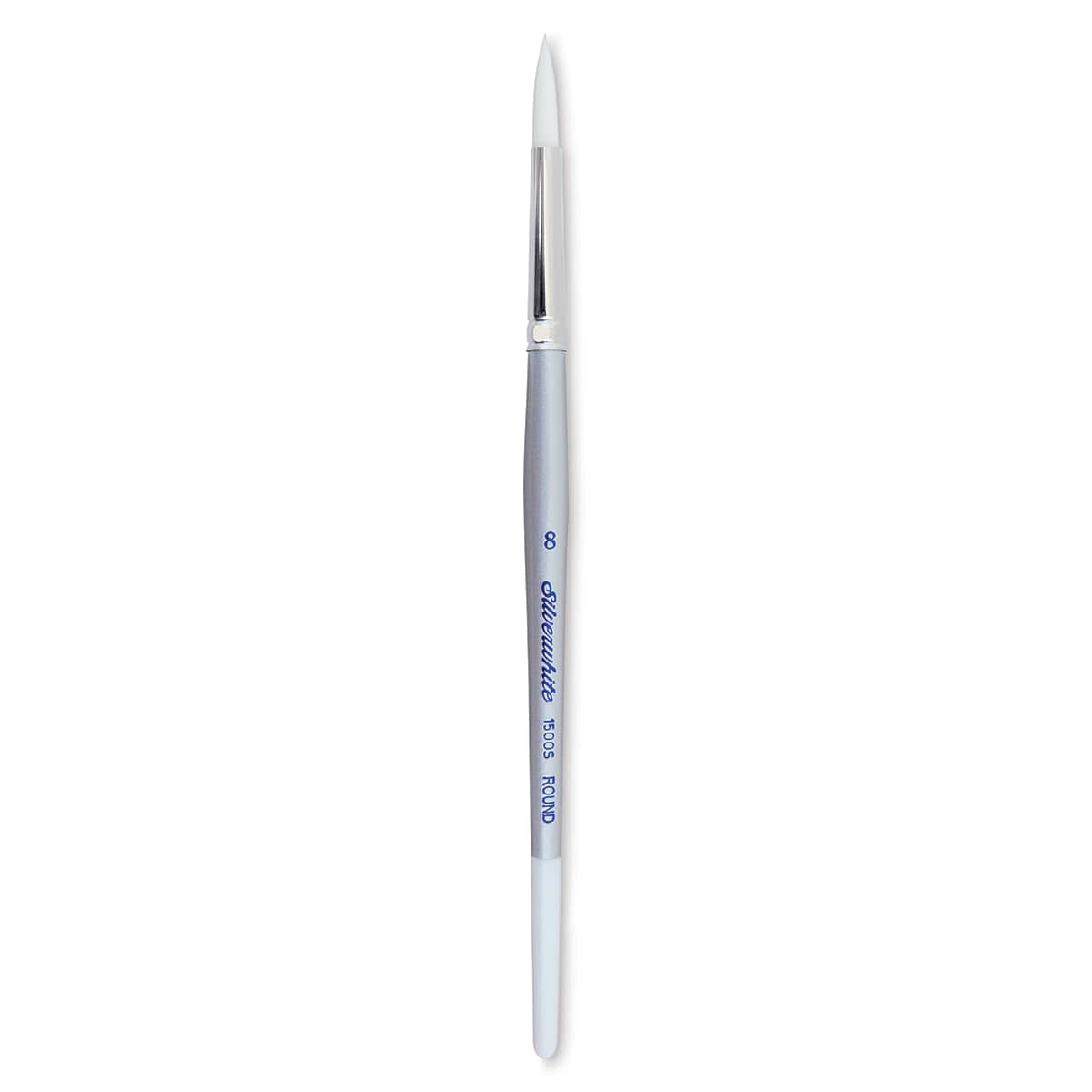 Silver Brush Silverwhite Synthetic Brush - Round, Short Handle, Size 8