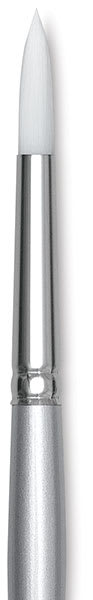 Silver Brush Silverwhite Synthetic Brush - Round, Short Handle, Size 10