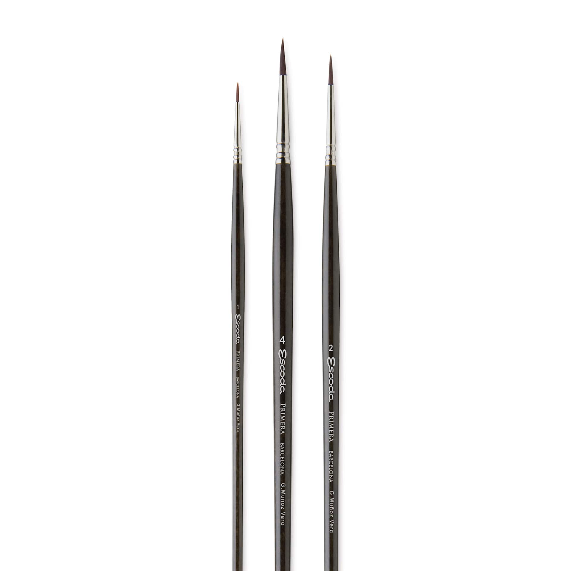Escoda Signature Brush Set - Guillermo Munoz Vera, brushes out of packaging