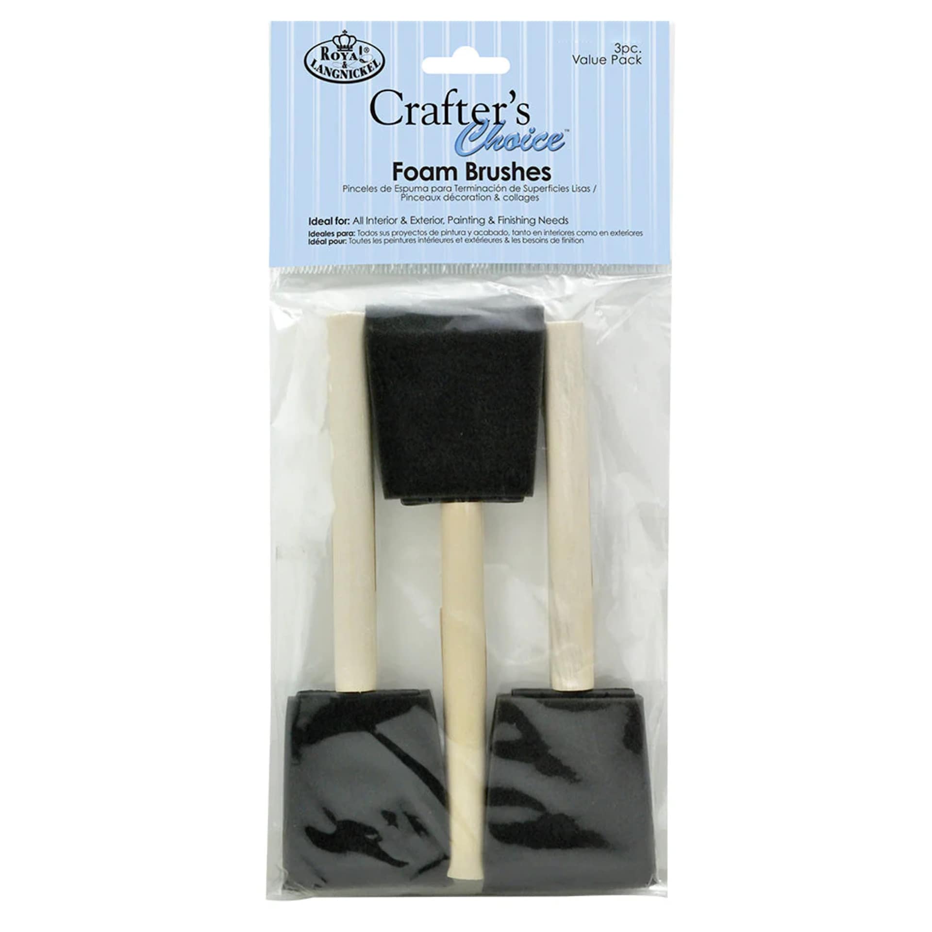 Royal & Langnickel Foam Brush Set of 3