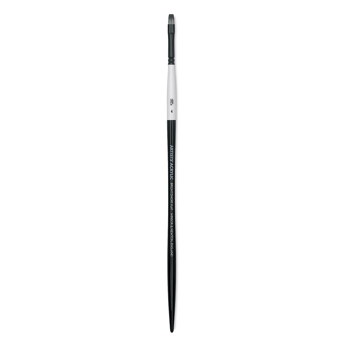 Winsor & Newton Artists’ Acrylic Brush - Bright, Long Handle, Size 4