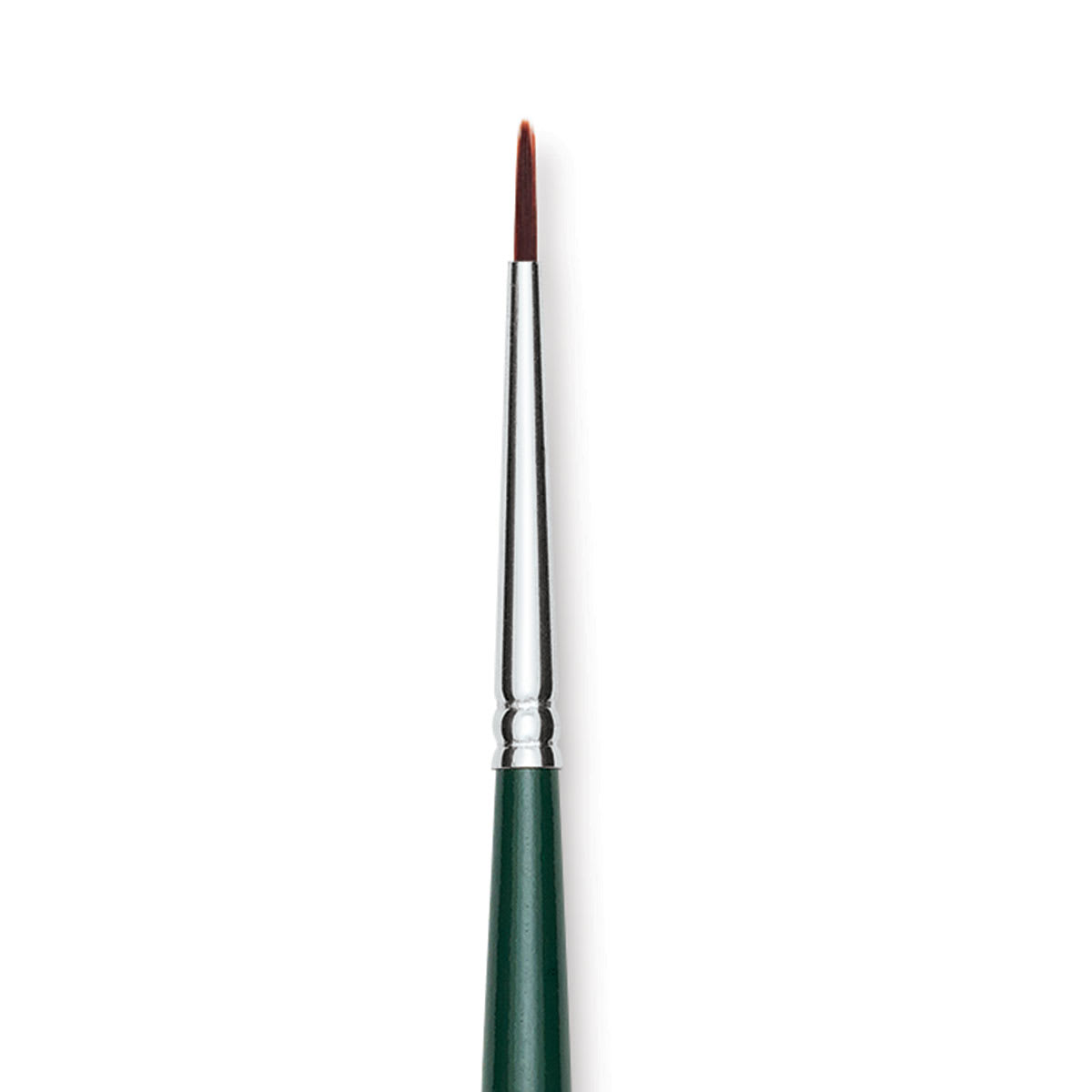 Silver Brush Ruby Satin Synthetic Brush - Round, Size 0, Short Handle close-up