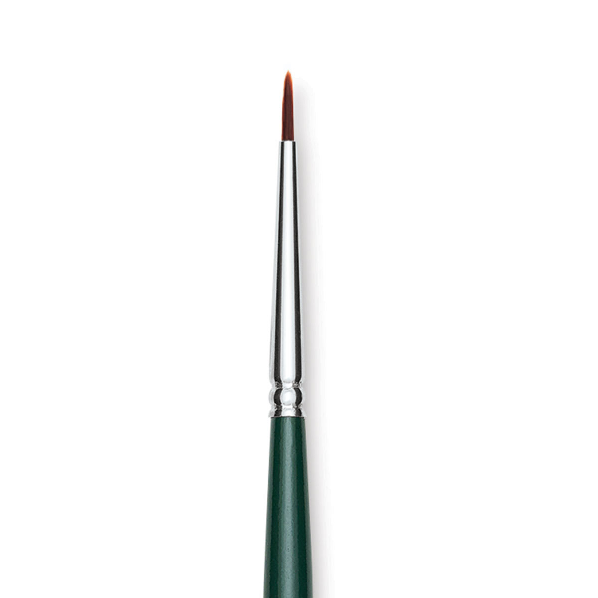Silver Brush Ruby Satin Synthetic Brush - Round, Size 2/0, Short Handle close-up