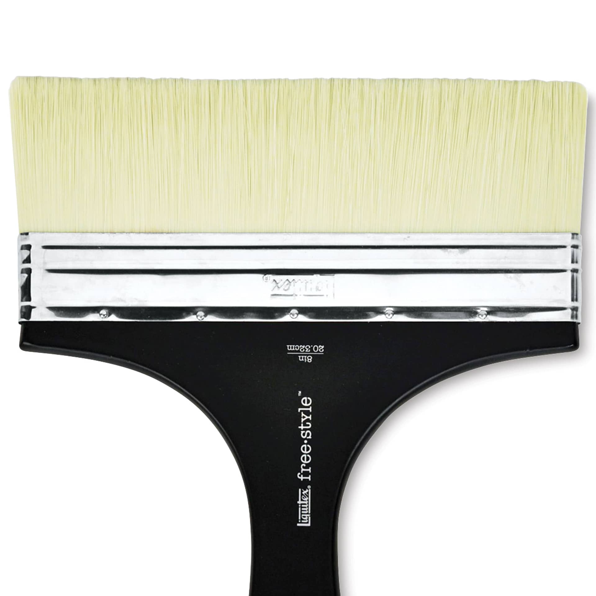 Liquitex Freestyle Brush - Broad Flat, Short Handle, 8", close-up