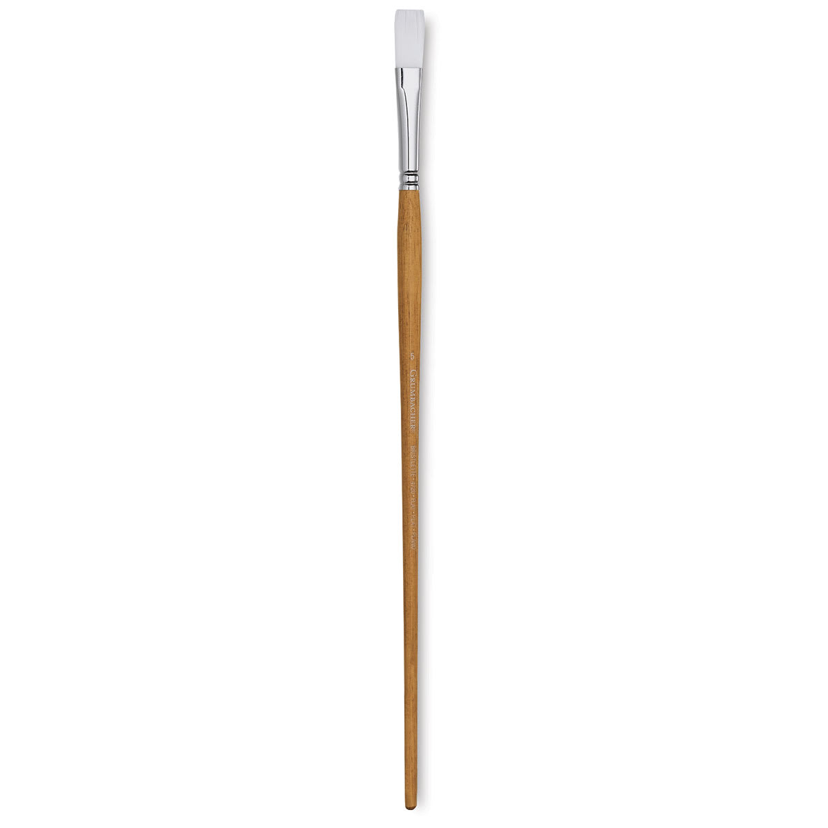 Grumbacher Bristlette Brush - Flat, Long Handle, Size 5