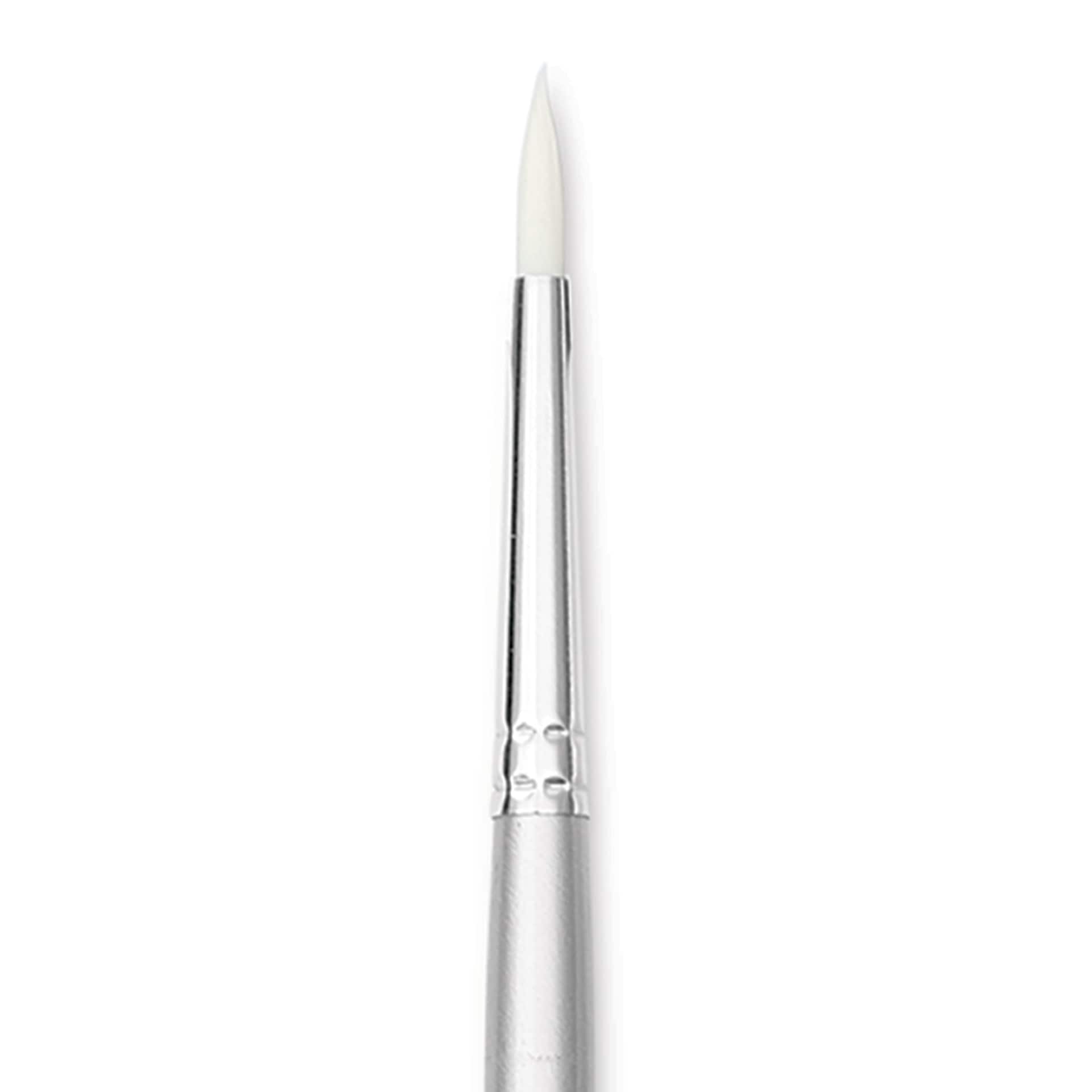 Liquitex Basics Synthetic Brush - Round, Long Handle, Size 2, close-up