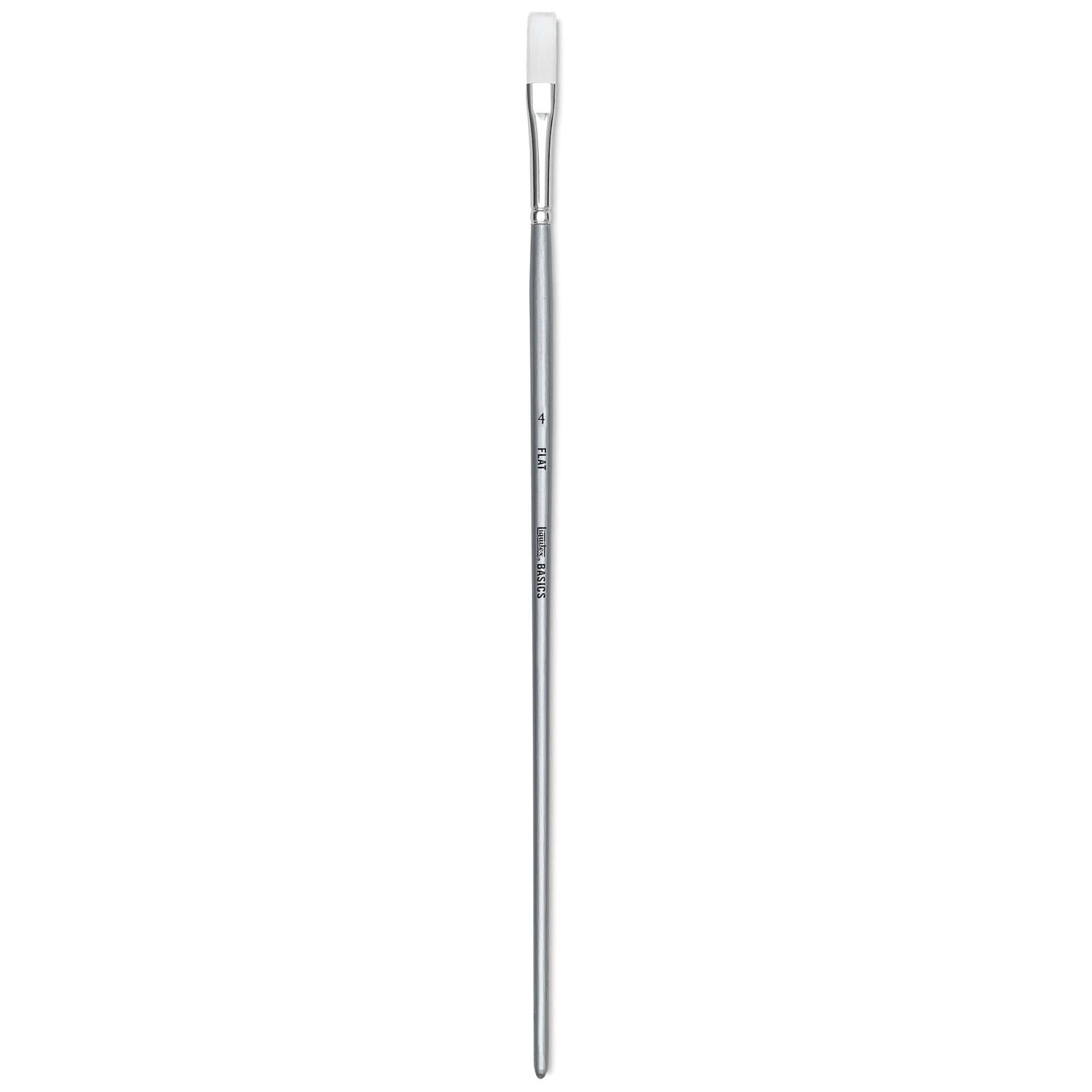 Liquitex Basics Synthetic Brush - Flat, Long Handle, Size 4