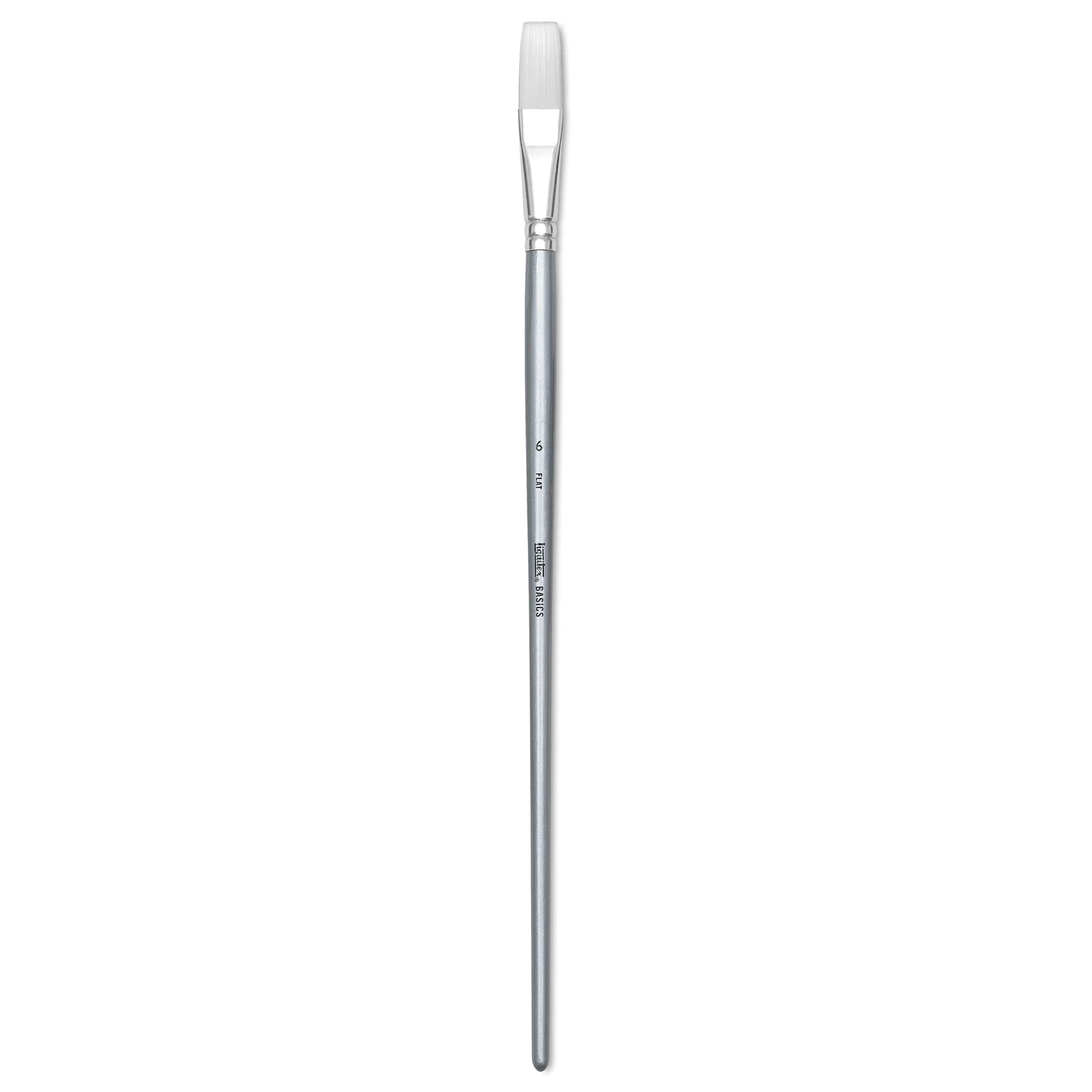 Liquitex Basics Synthetic Brush - Flat, Long Handle, Size 6