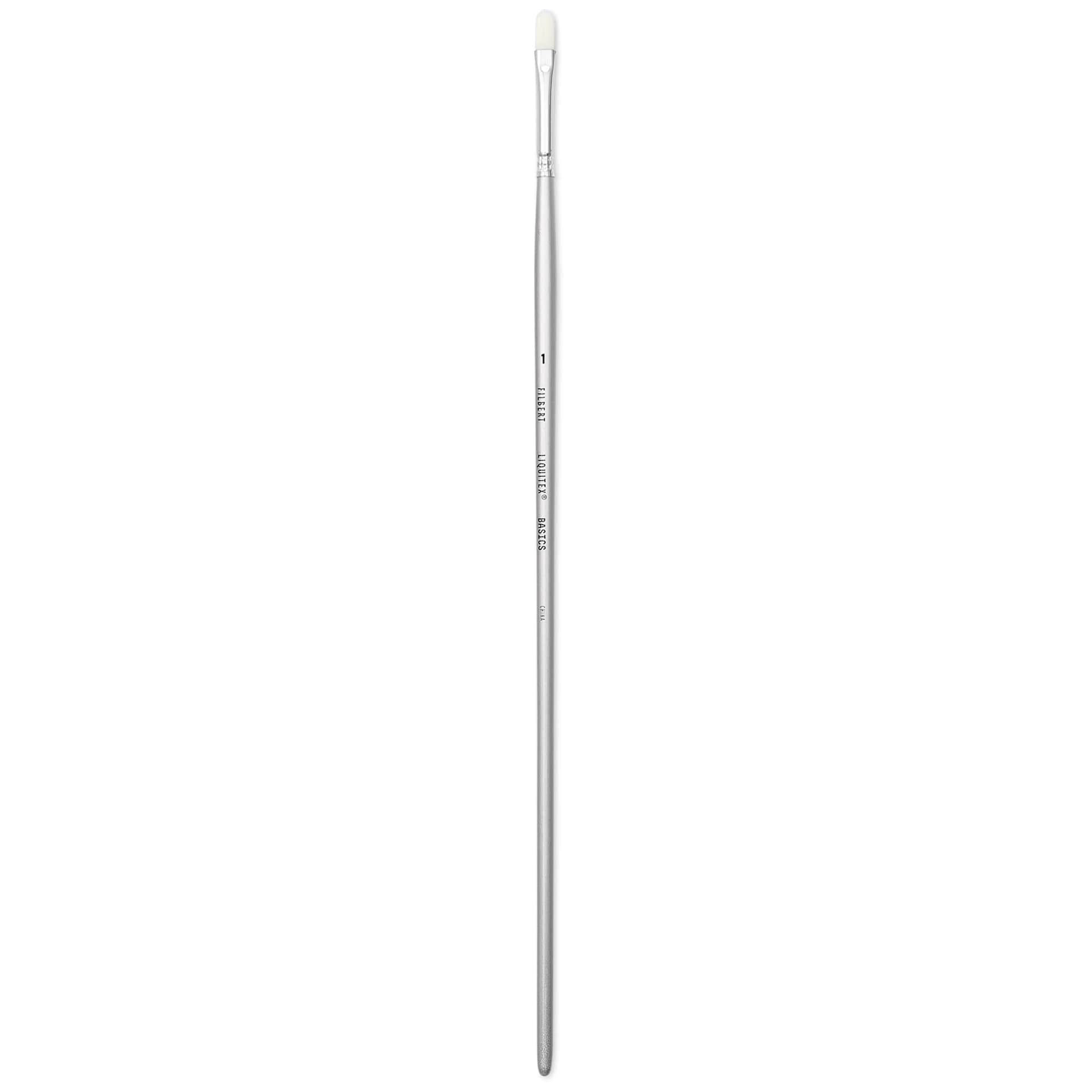 Liquitex Basics Synthetic Brush - Filbert, Long Handle, Size 1