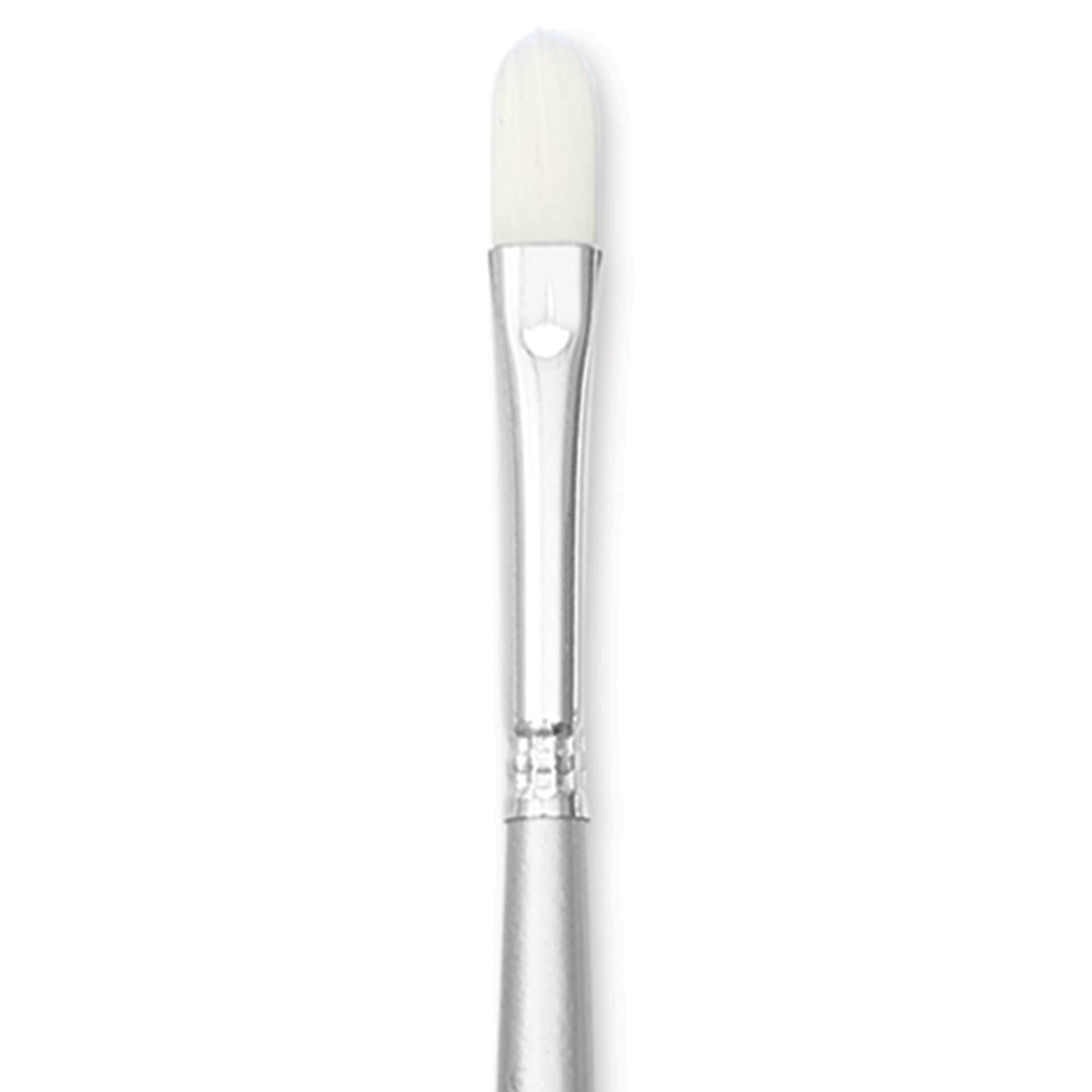 Liquitex Basics Synthetic Brush - Filbert, Long Handle, Size 2, close-up