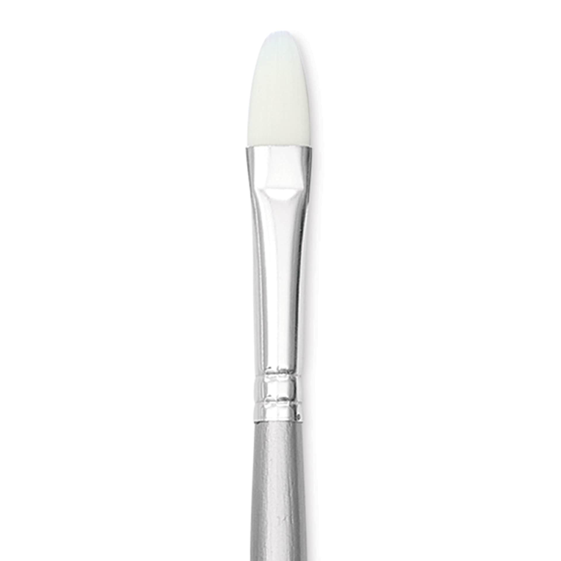 Liquitex Basics Synthetic Brush - Filbert, Long Handle, Size 5, close-up