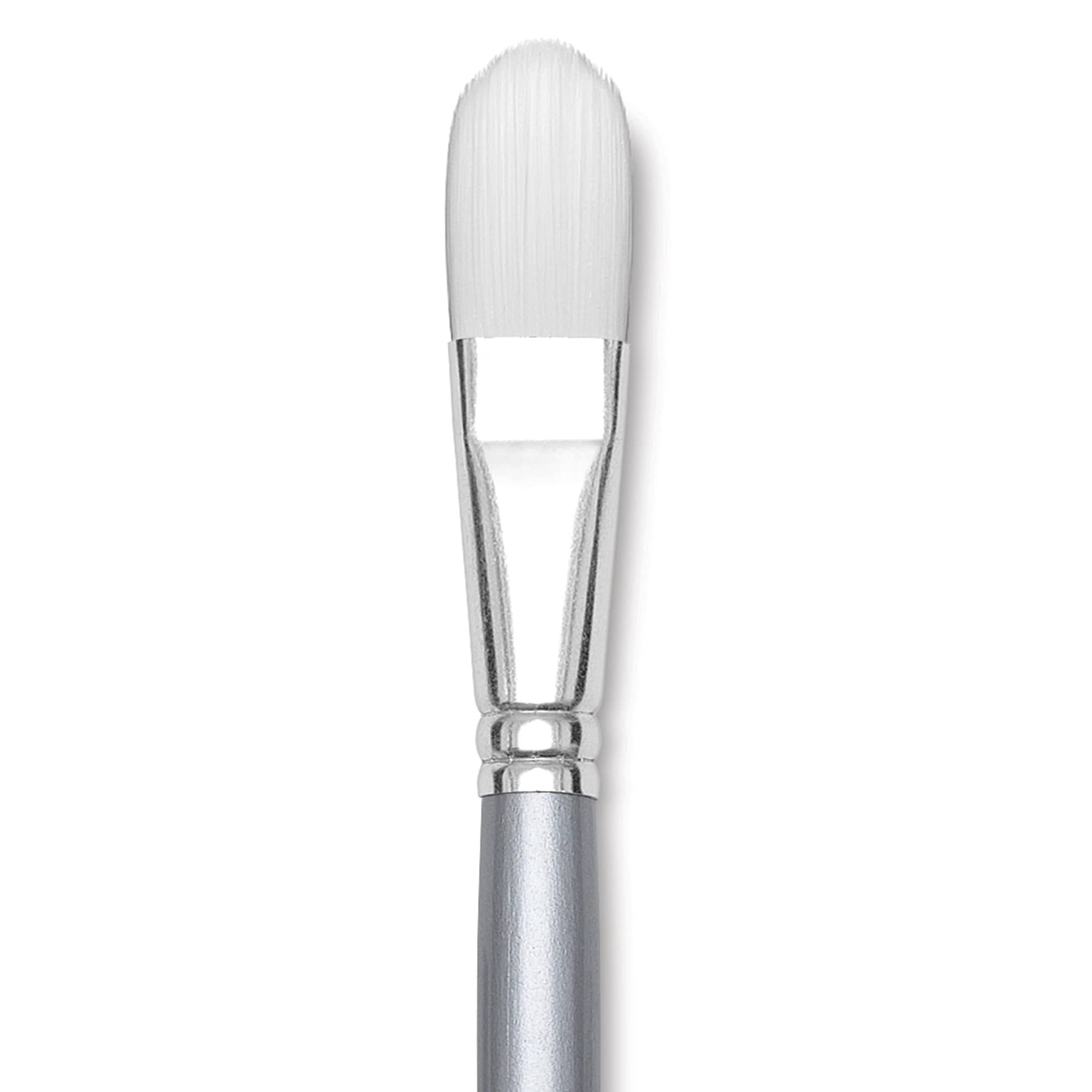 Liquitex Basics Synthetic Brush - Filbert, Long Handle, Size 12, close-up