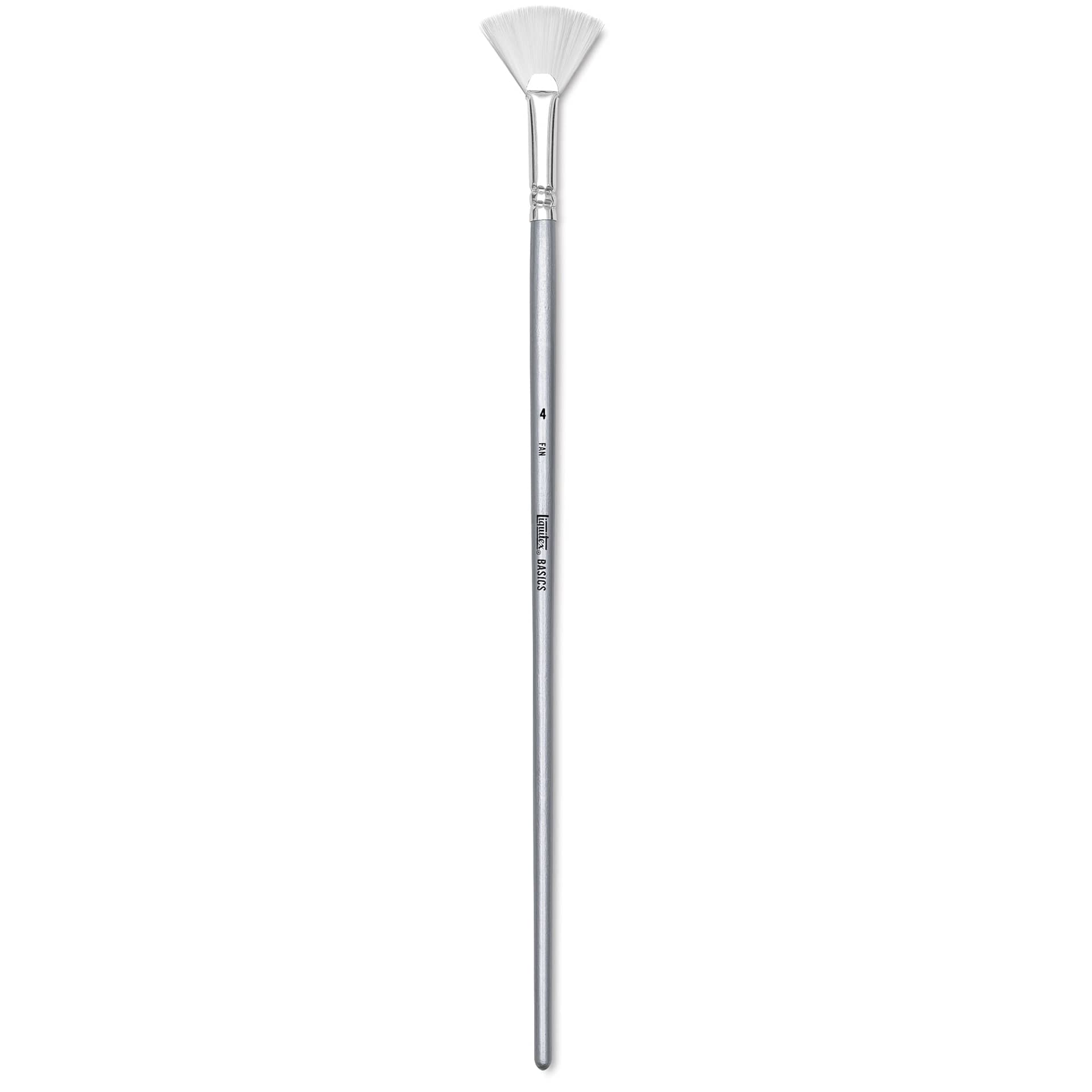 Liquitex Basics Synthetic Brush - Fan, Long Handle, Size 4