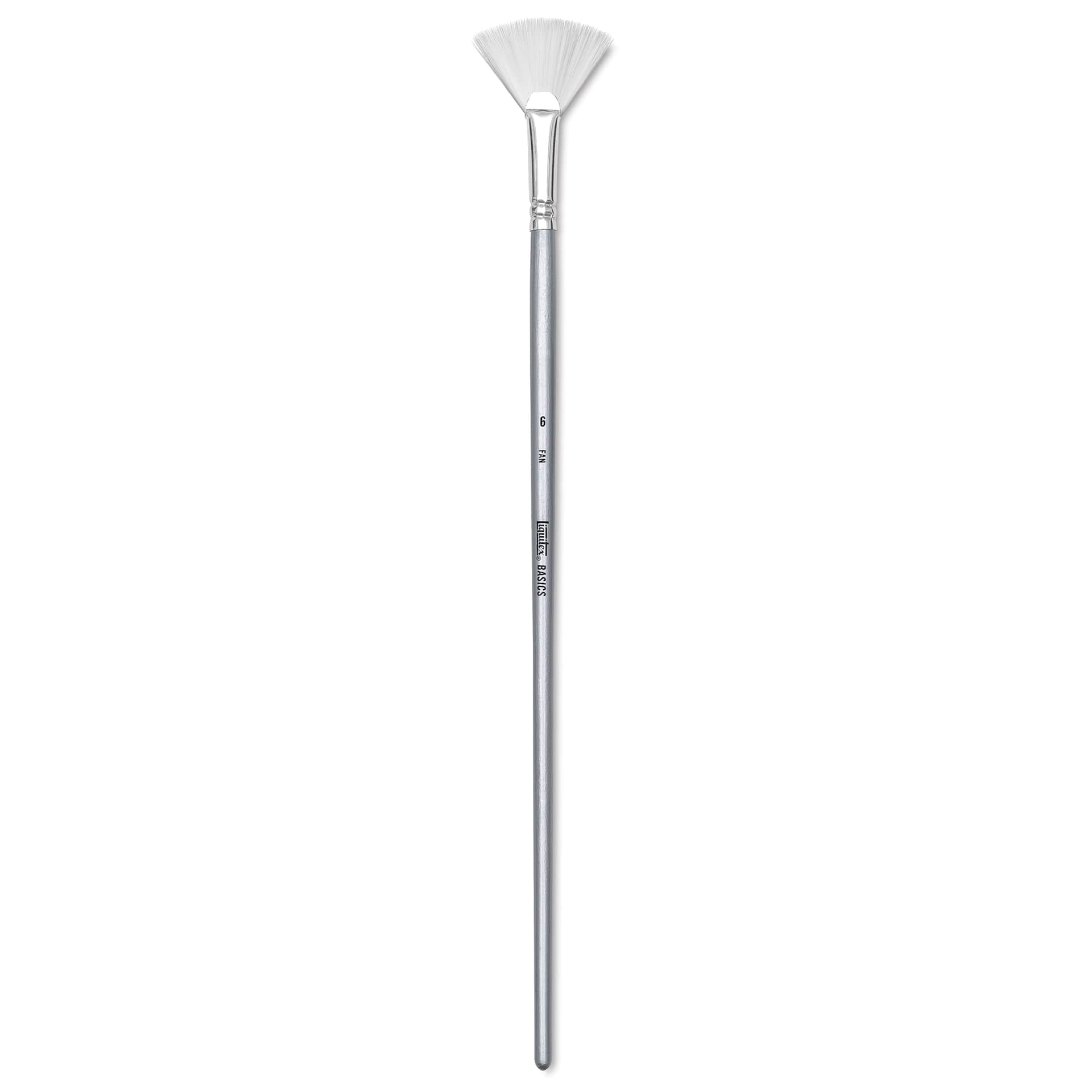 Liquitex Basics Synthetic Brush - Fan, Long Handle, Size 6