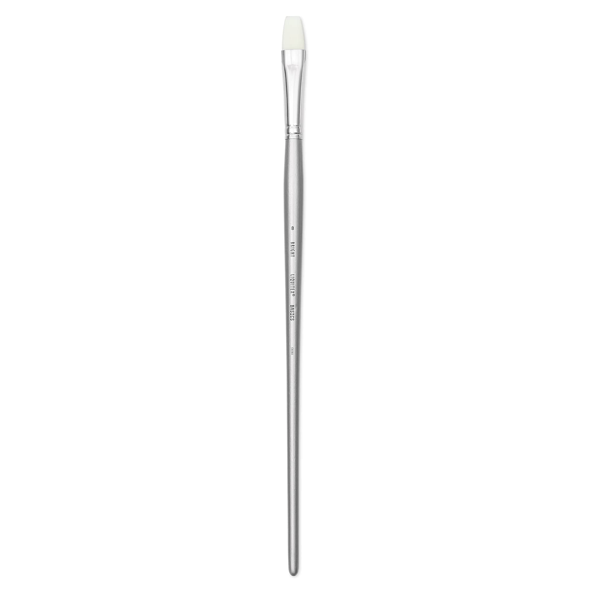 Liquitex Basics Synthetic Brush - Bright, Long Handle, Size 8