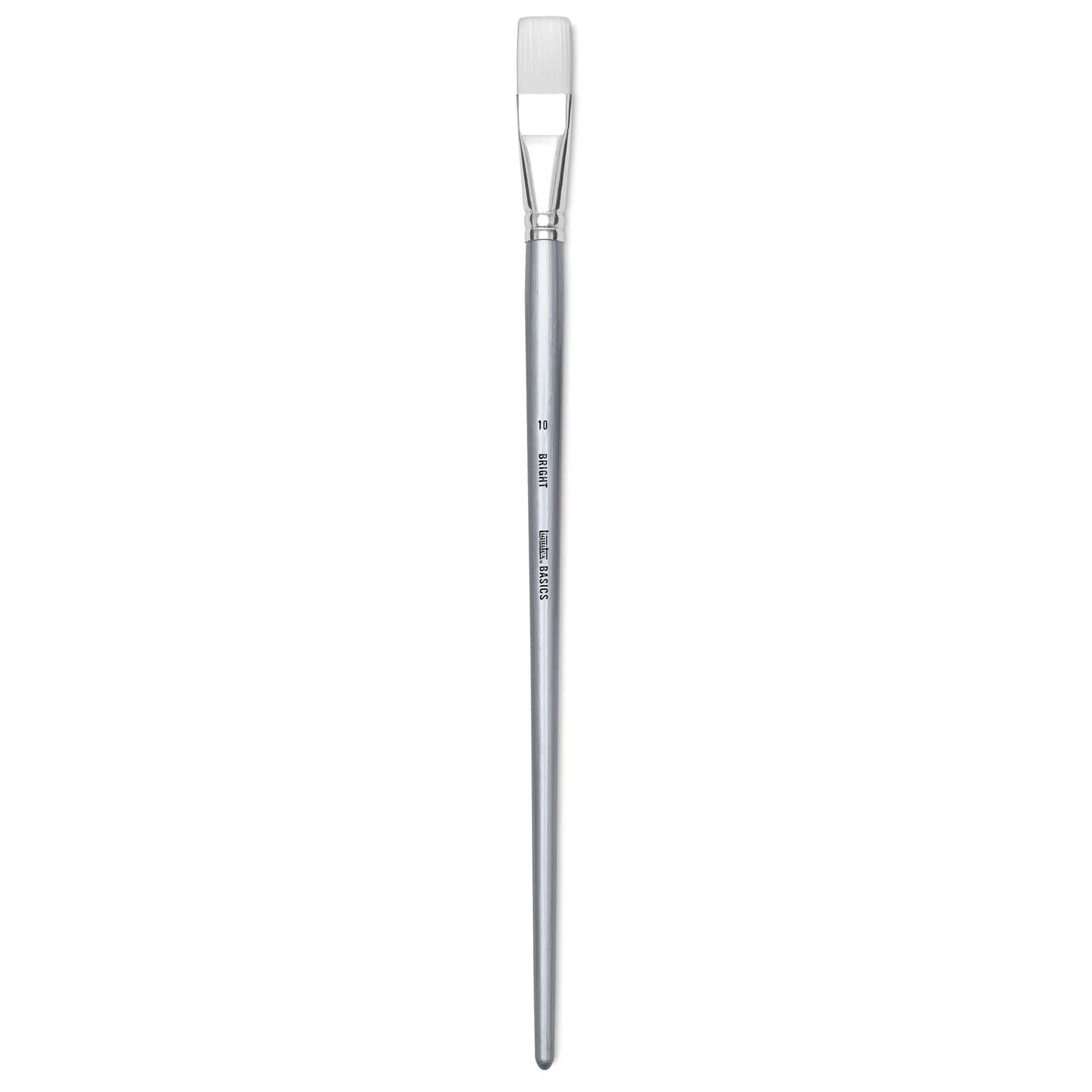 Liquitex Basics Synthetic Brush - Bright, Long Handle, Size 10