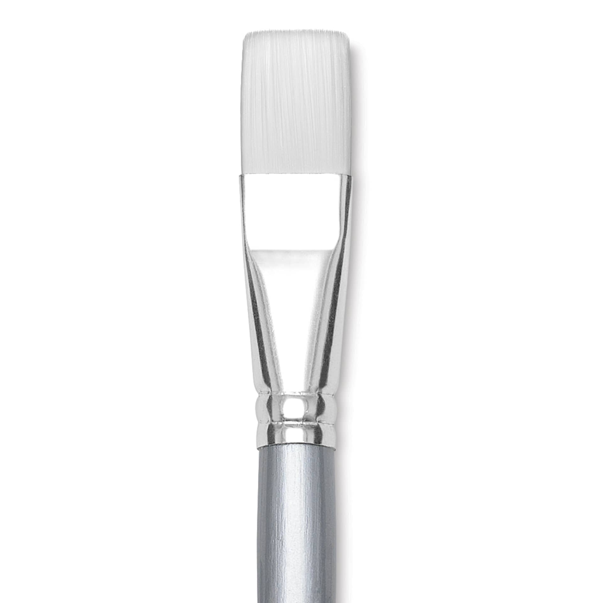 Liquitex Basics Synthetic Brush - Bright, Long Handle, Size 12, close-up