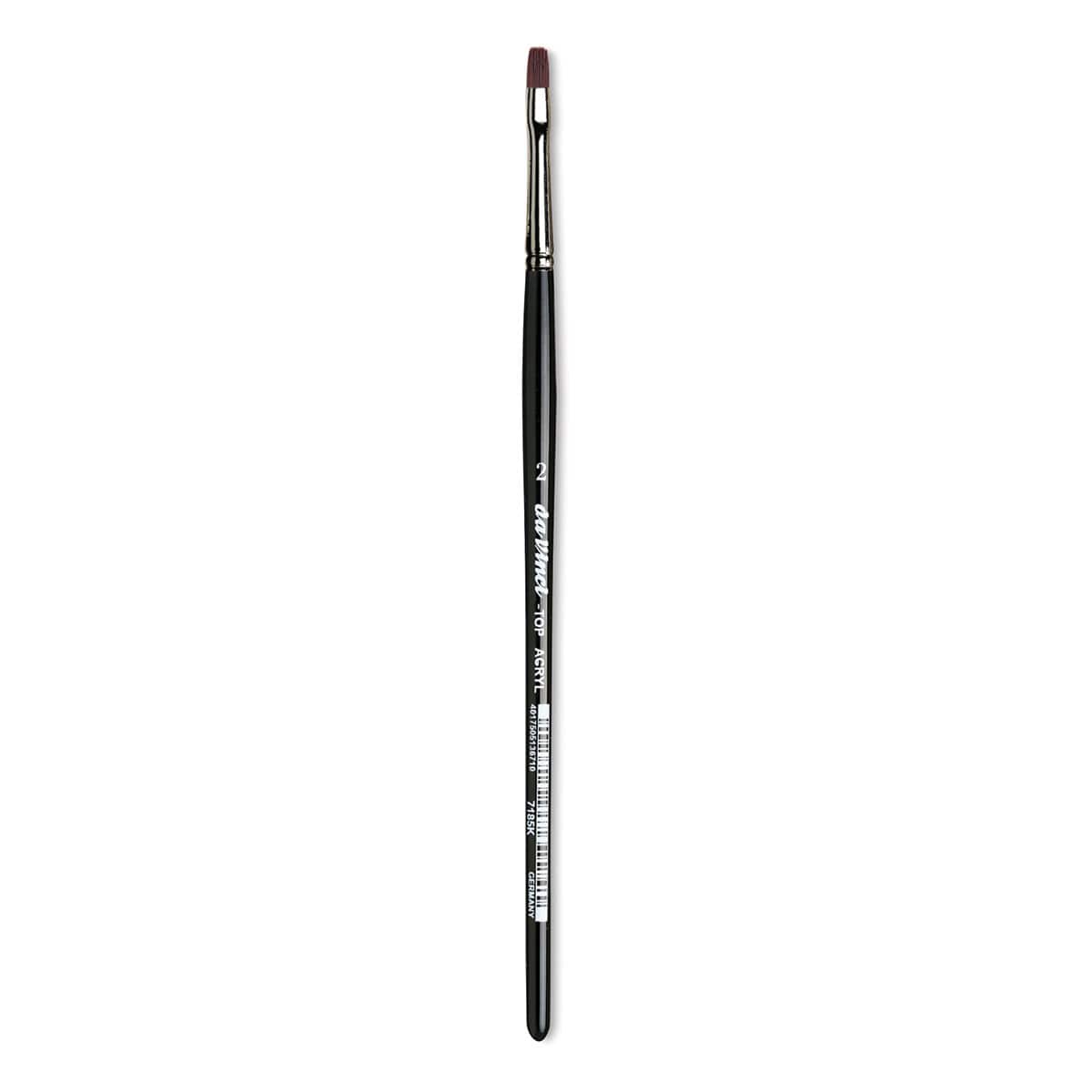 Da Vinci Top Acryl Synthetic Brush - Bright, Short Handle, Size 2
