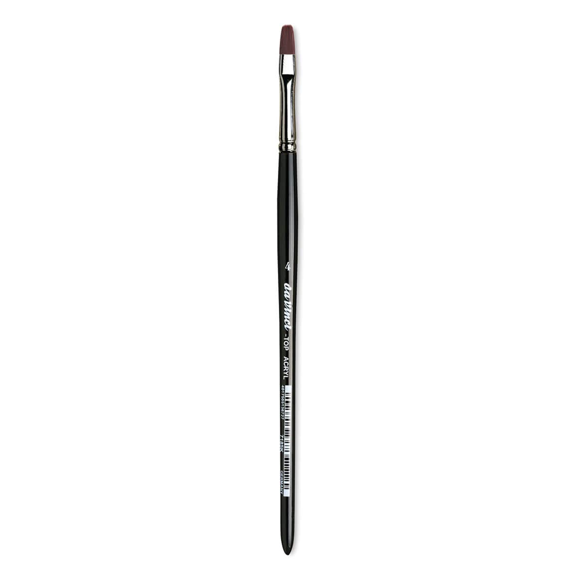 Da Vinci Top Acryl Synthetic Brush - Bright, Short Handle, Size 4