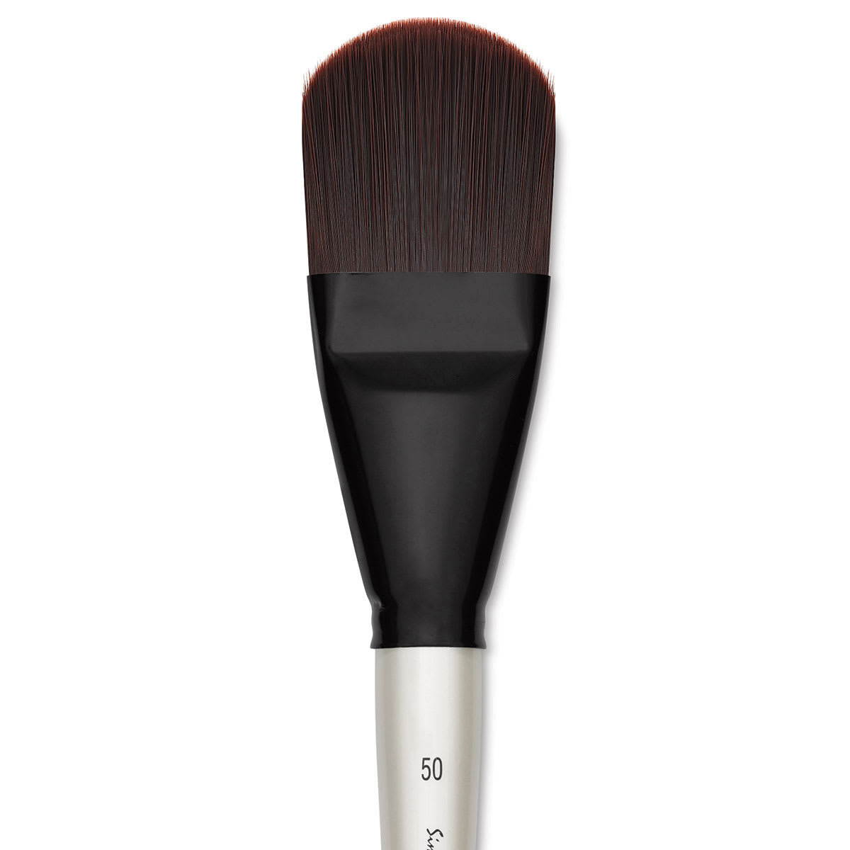 Simply Simmons XL Stiff Synthetic Brush - Filbert, Size 50 close up