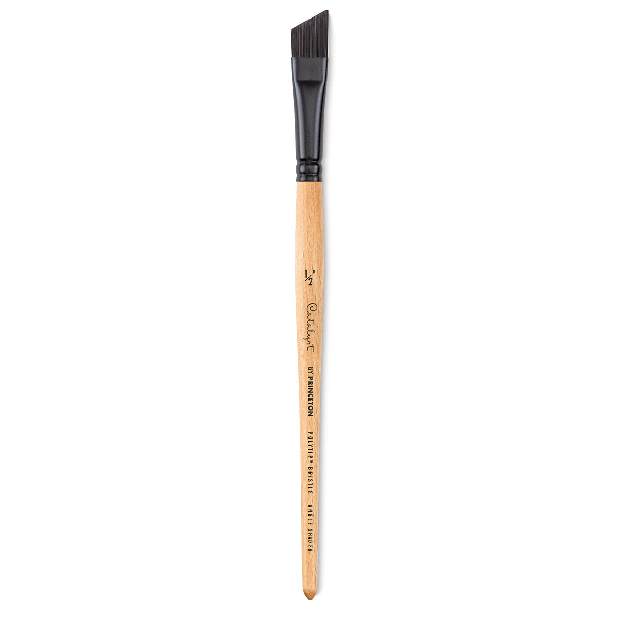 Princeton Catalyst Polytip Brush - Angle Shader, Size 1/2", Short Handle
