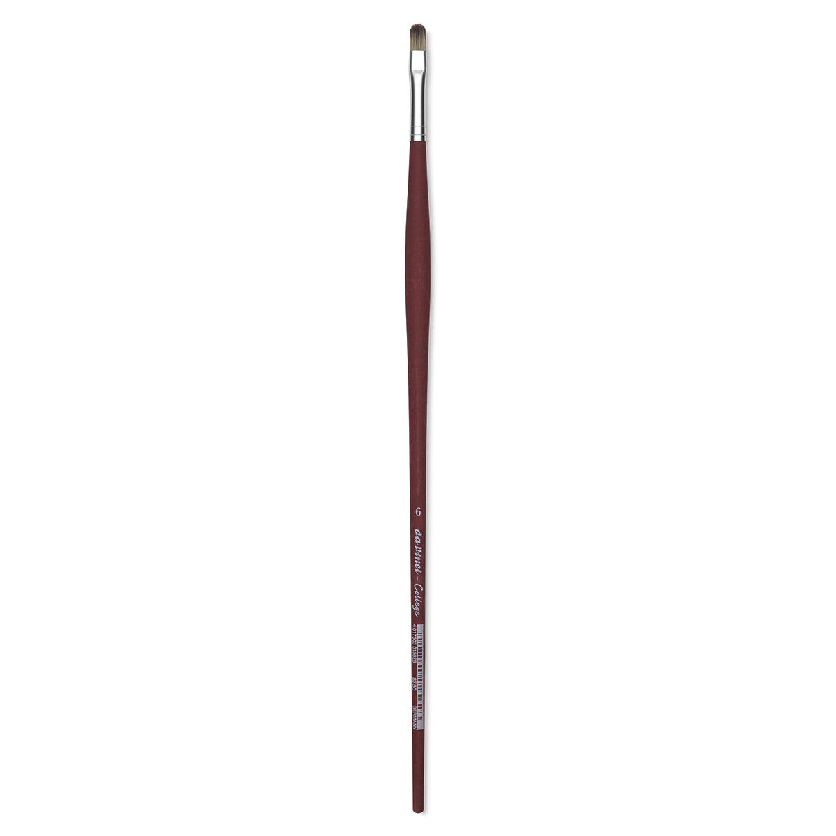 Da Vinci College Synthetic Brushes - One Filbert brush shown vertically