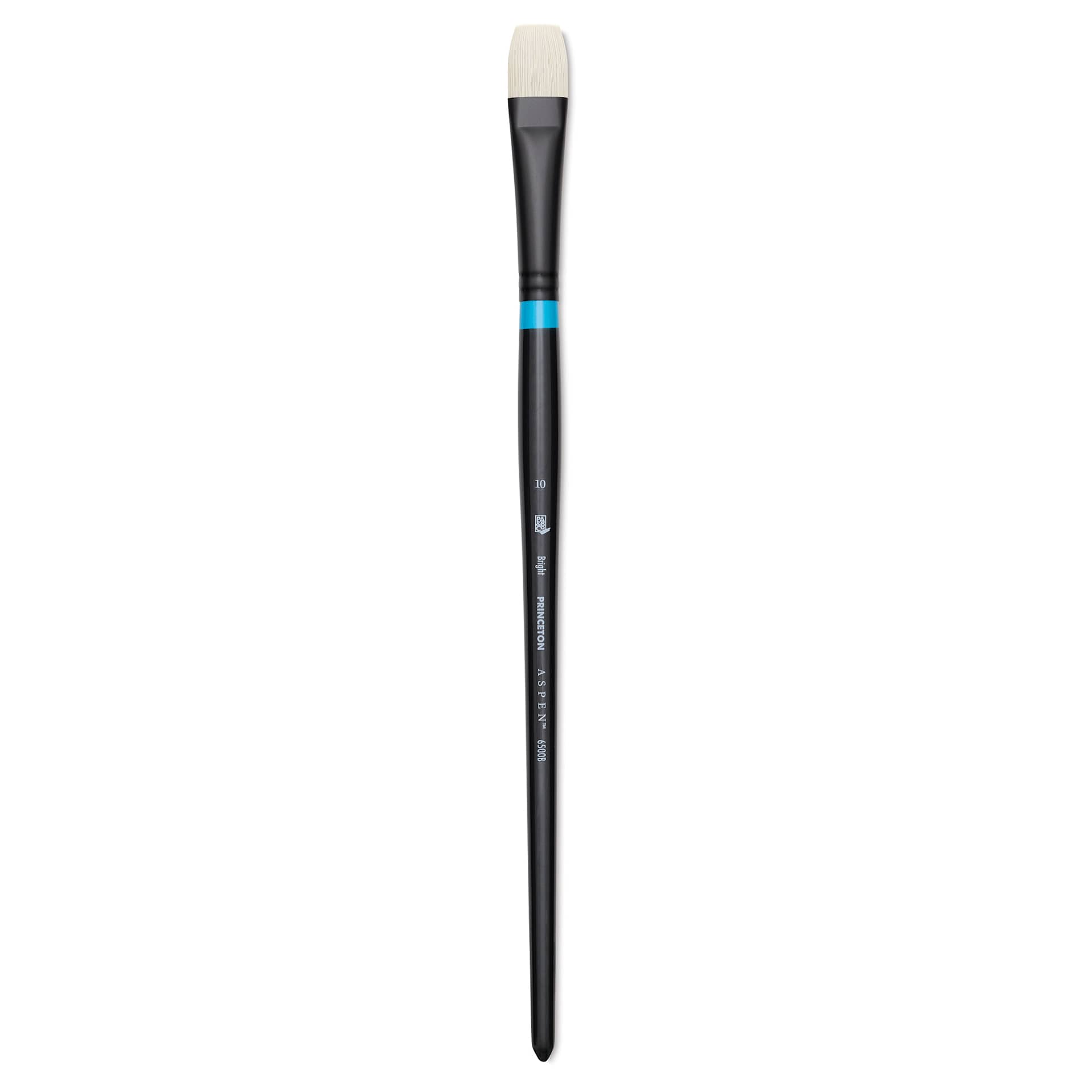 Princeton Series 6500 Aspen Synthetic Brush - Size 10, Bright, Long Handle