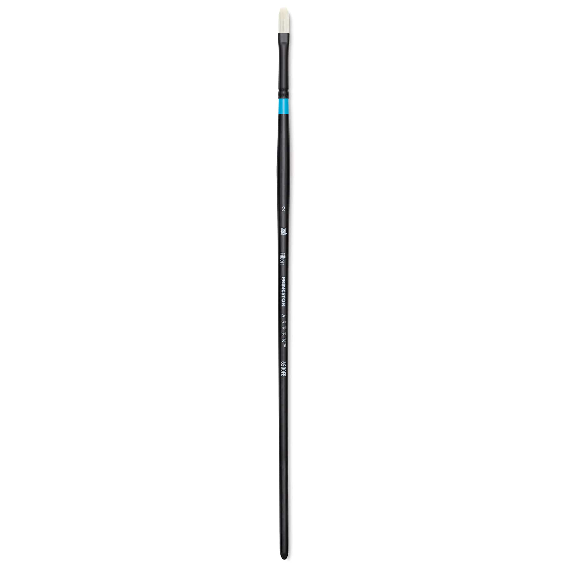 Princeton Series 6500 Aspen Synthetic Brush - Size 2, Filbert, Long Handle