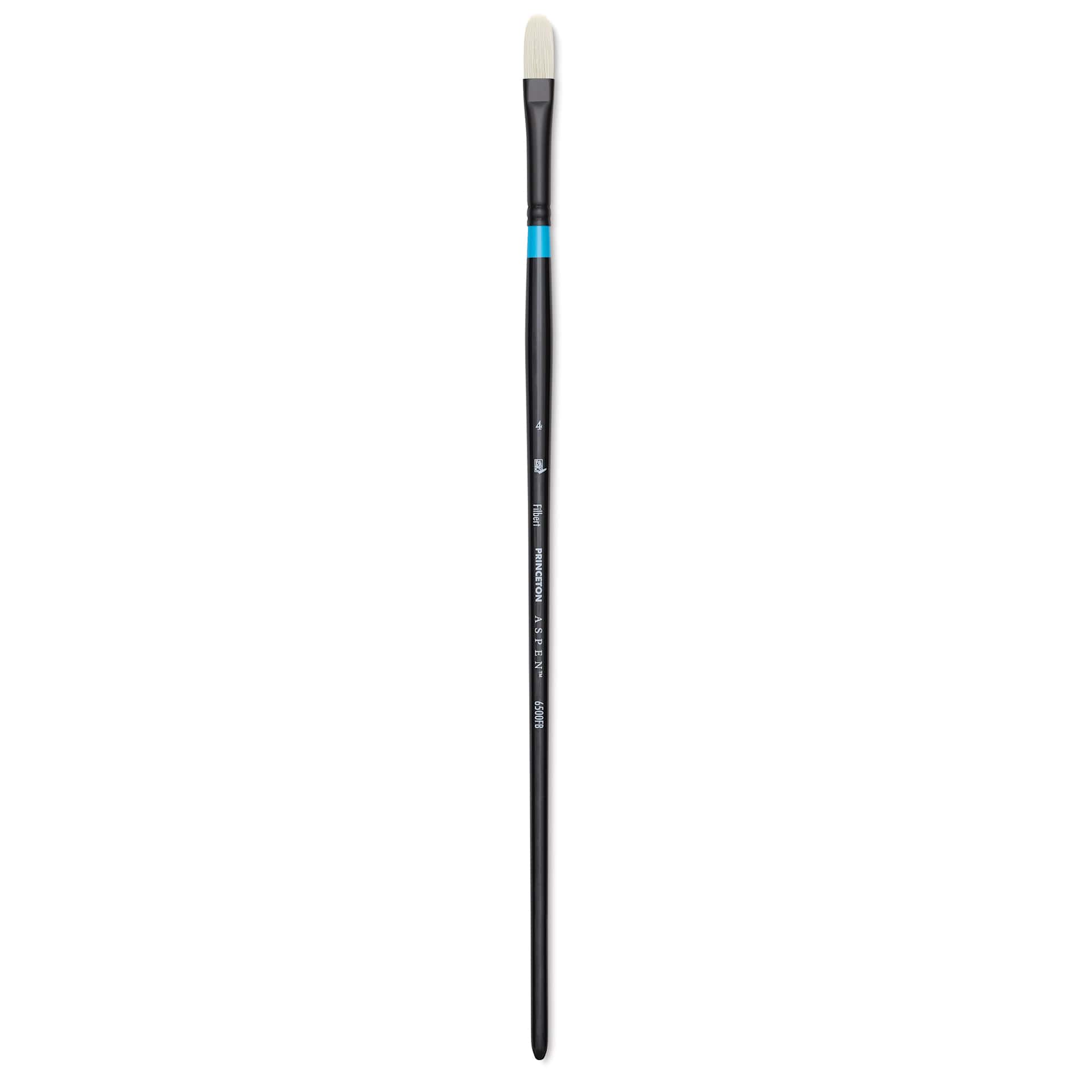 Princeton Series 6500 Aspen Synthetic Brush - Size 4, Filbert, Long Handle