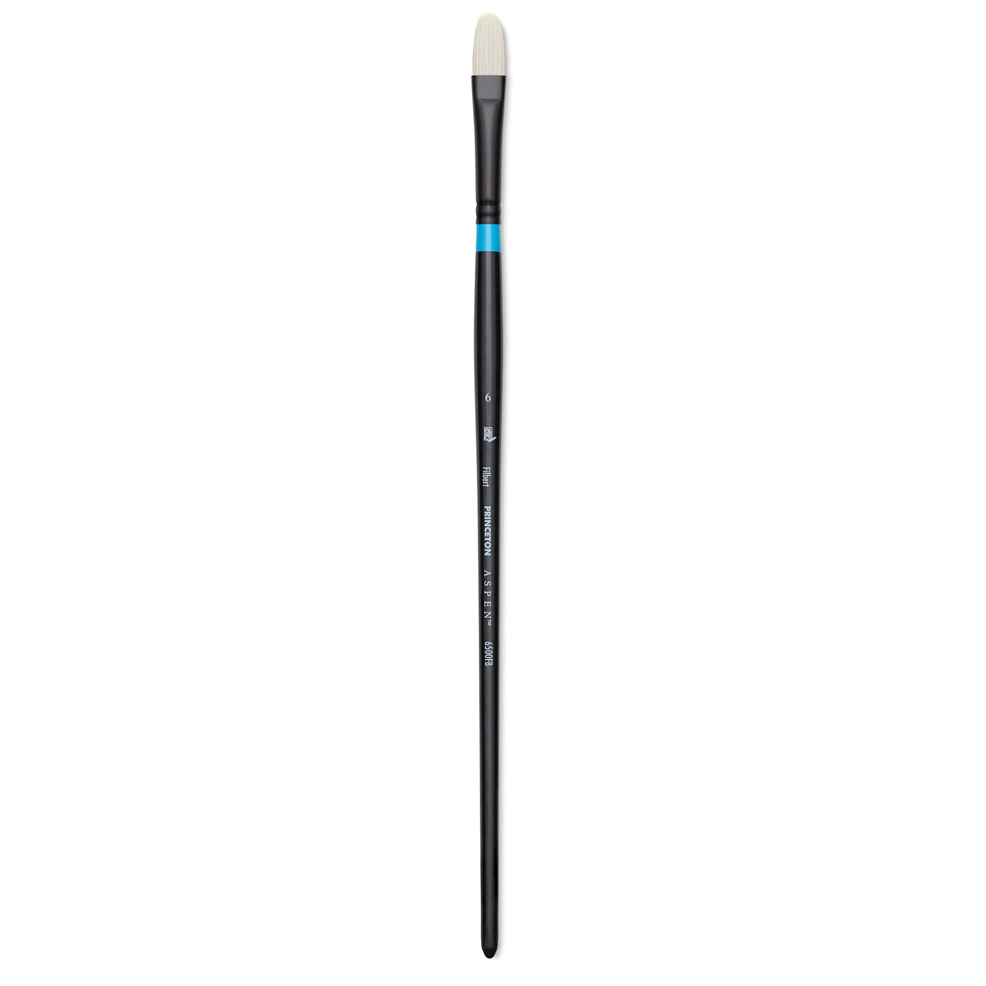 Princeton Series 6500 Aspen Synthetic Brush - Size 6, Filbert, Long Handle