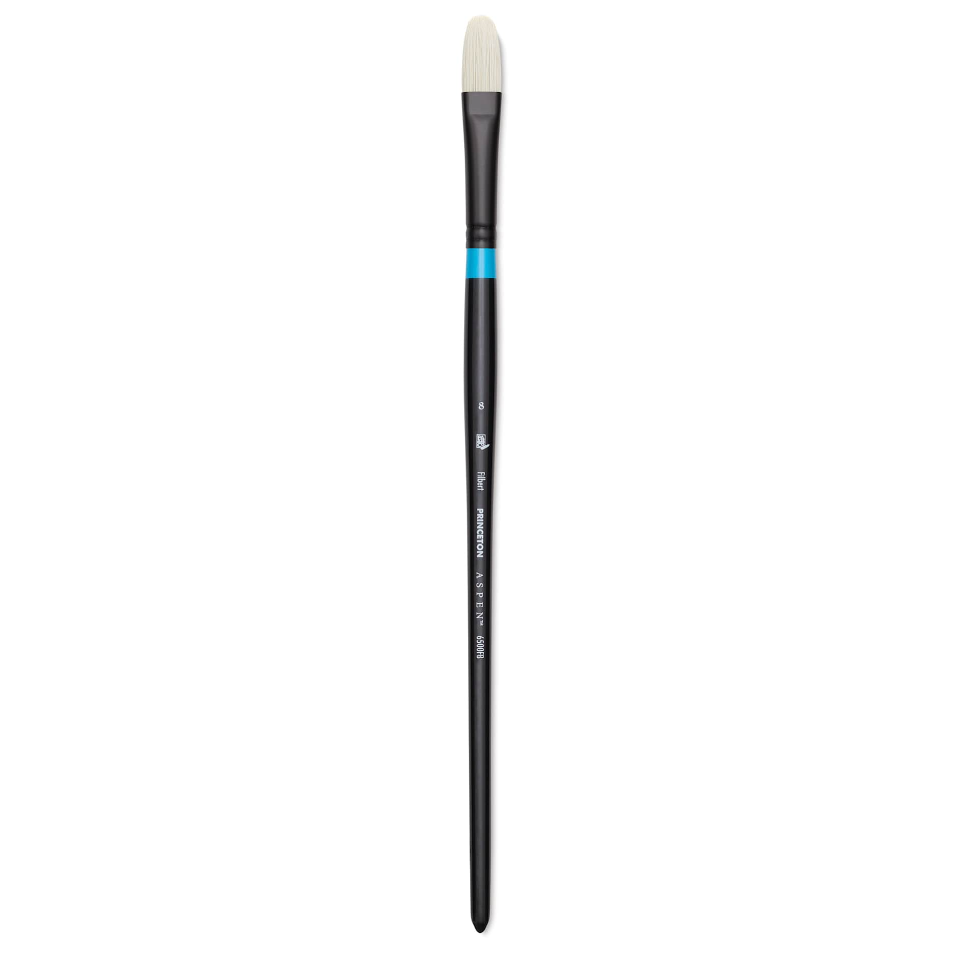 Princeton Series 6500 Aspen Synthetic Brush - Size 8, Filbert, Long Handle