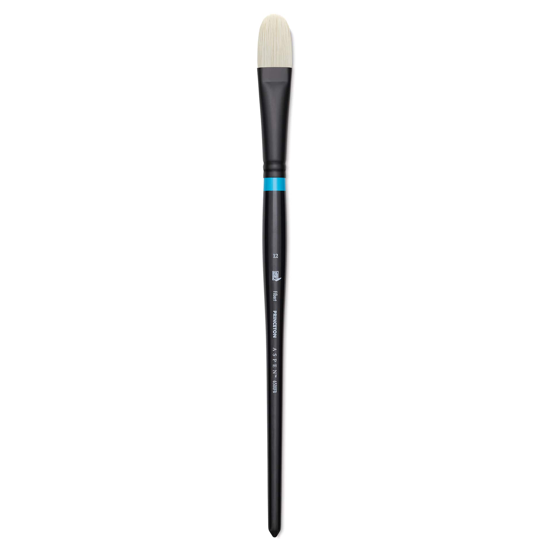 Princeton Series 6500 Aspen Synthetic Brush - Size 12, Filbert, Long Handle