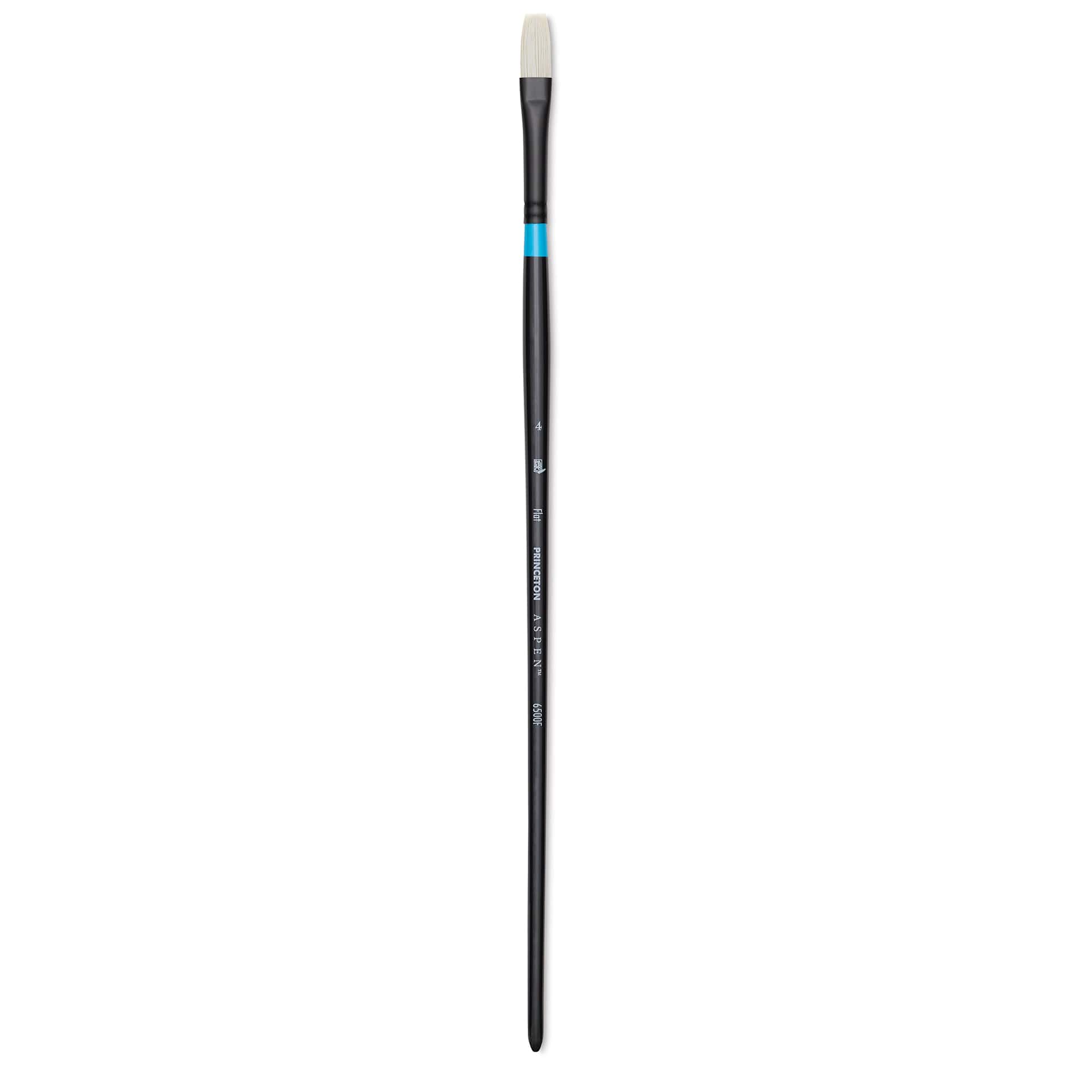 Princeton Series 6500 Aspen Synthetic Brush - Size 4, Flat, Long Handle
