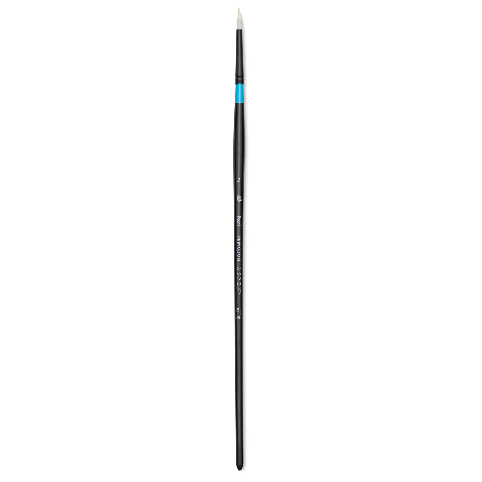 Princeton Series 6500 Aspen Synthetic Brush - Size 2, Round, Long Handle