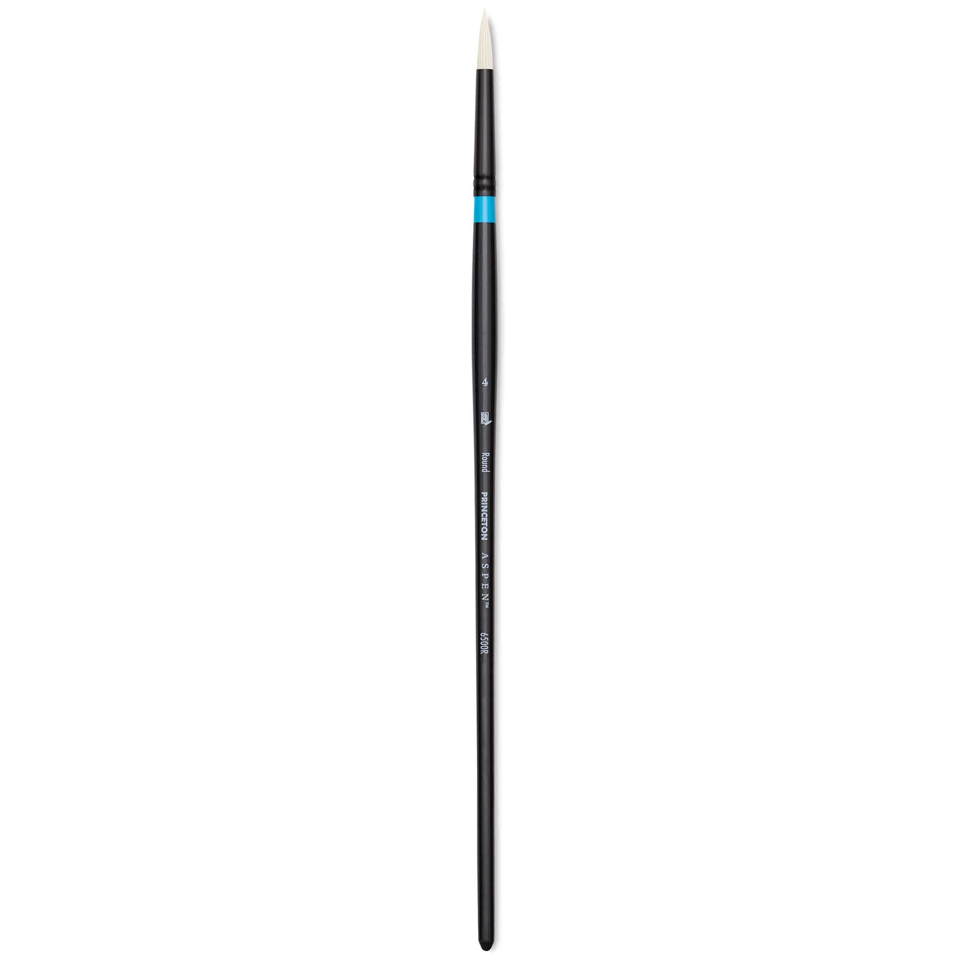 Princeton Series 6500 Aspen Synthetic Brush - Size 4, Round, Long Handle