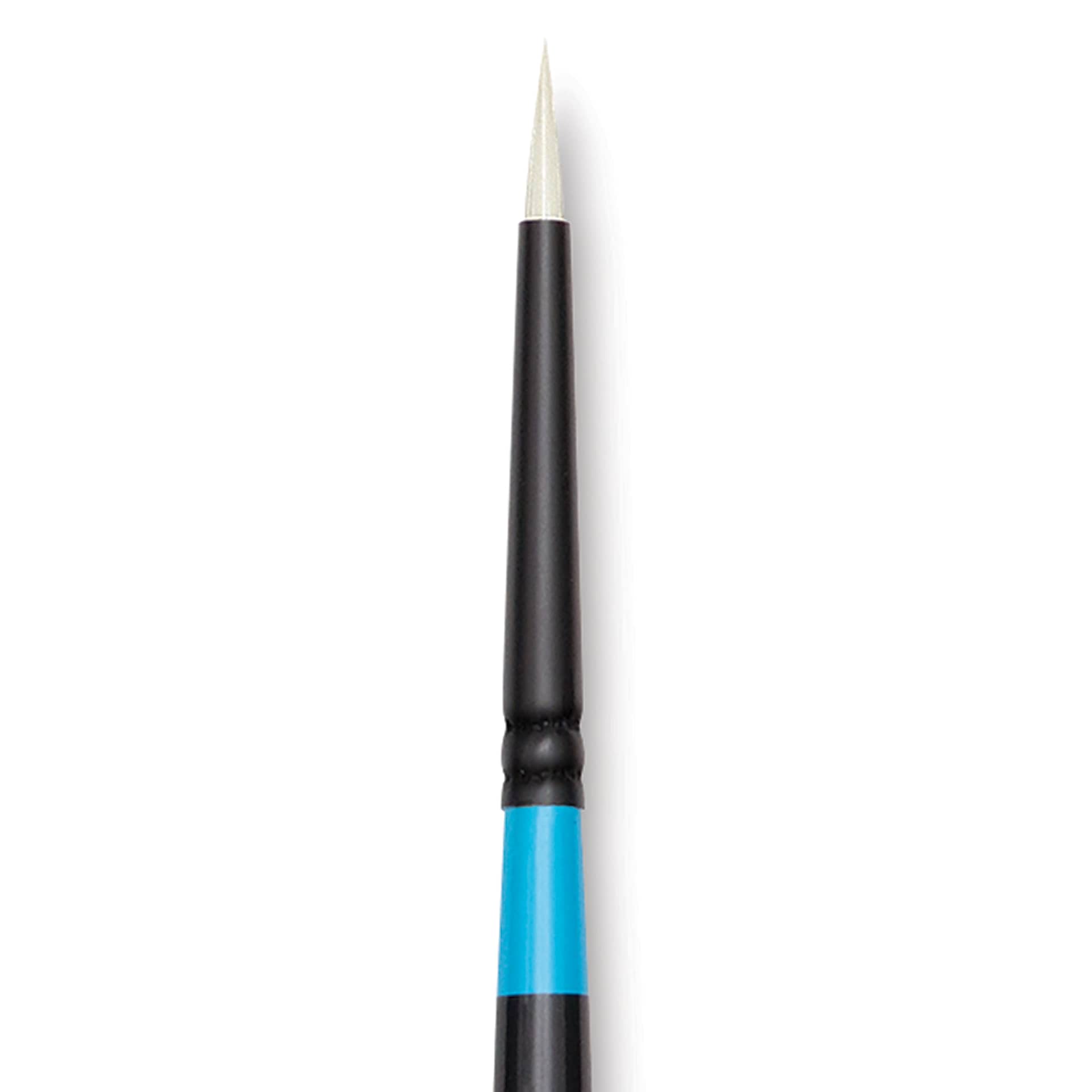 Princeton Series 6500 Aspen Synthetic Brush - Size 2/0, Round, Long Handle, close up