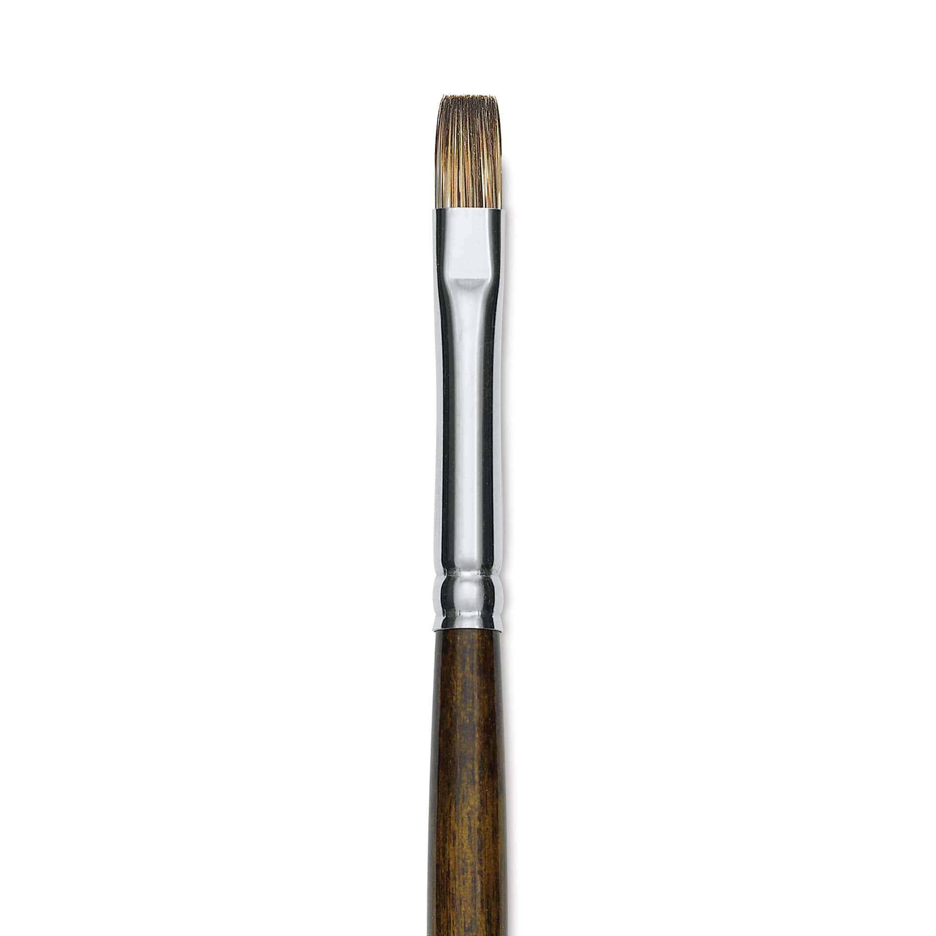 Silver Brush Monza Synthetic Mongoose Artist Brush - Long Handle, Bright, Size 4 (close up)