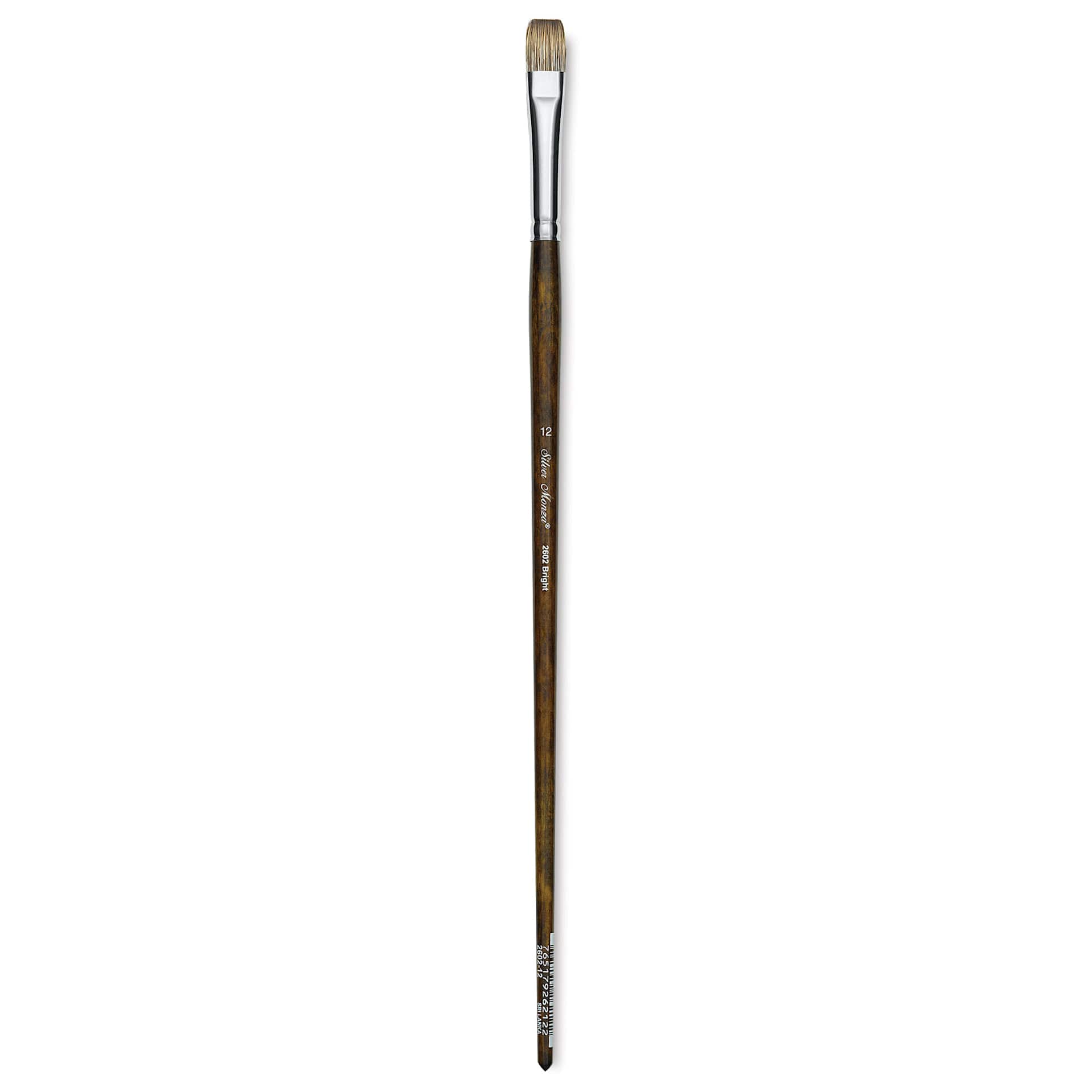 Silver Brush Monza Synthetic Mongoose Artist Brush - Long Handle, Bright, Size 12