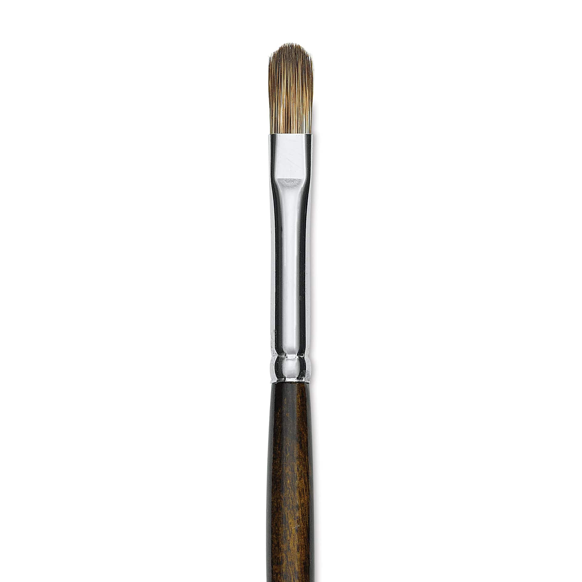 Silver Brush Monza Synthetic Mongoose Artist Brush - Long Handle, Filbert, Size 4 (close up)