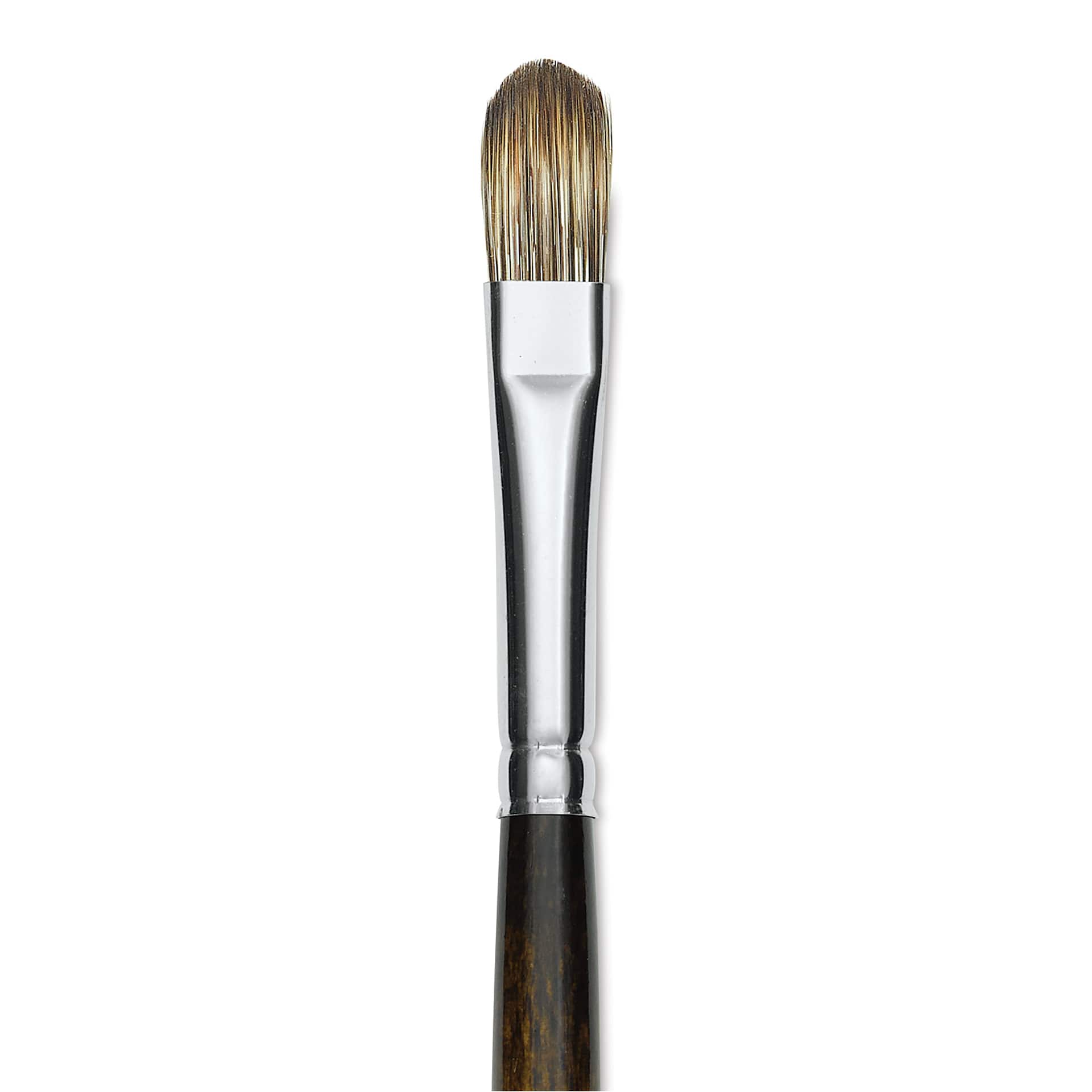 Silver Brush Monza Synthetic Mongoose Artist Brush - Long Handle, Filbert, Size 8 (close up)