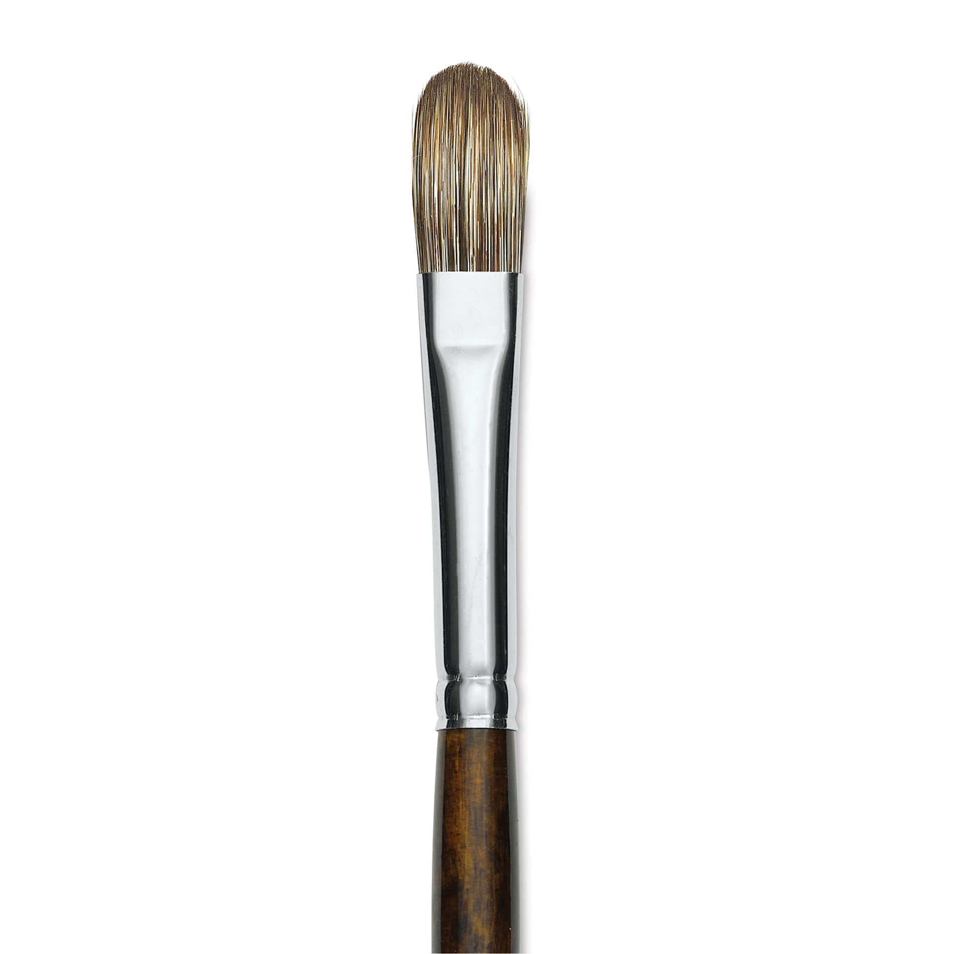 Silver Brush Monza Synthetic Mongoose Artist Brush - Long Handle, Filbert, Size 12 (close up)