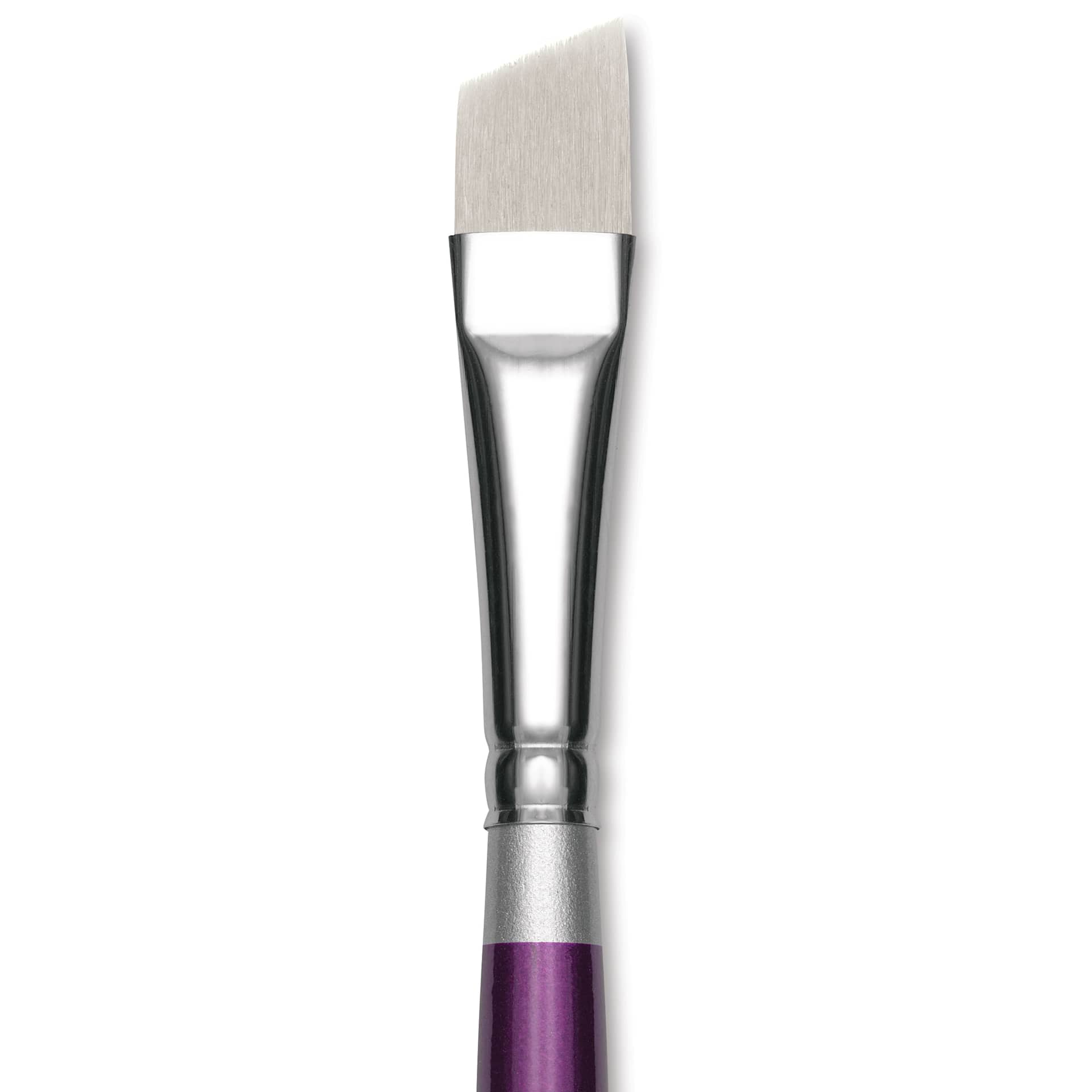 Silver Brush Silver Silk 88 Synthetic Brush - Short Handle, Angle, Size 1/2", close-up