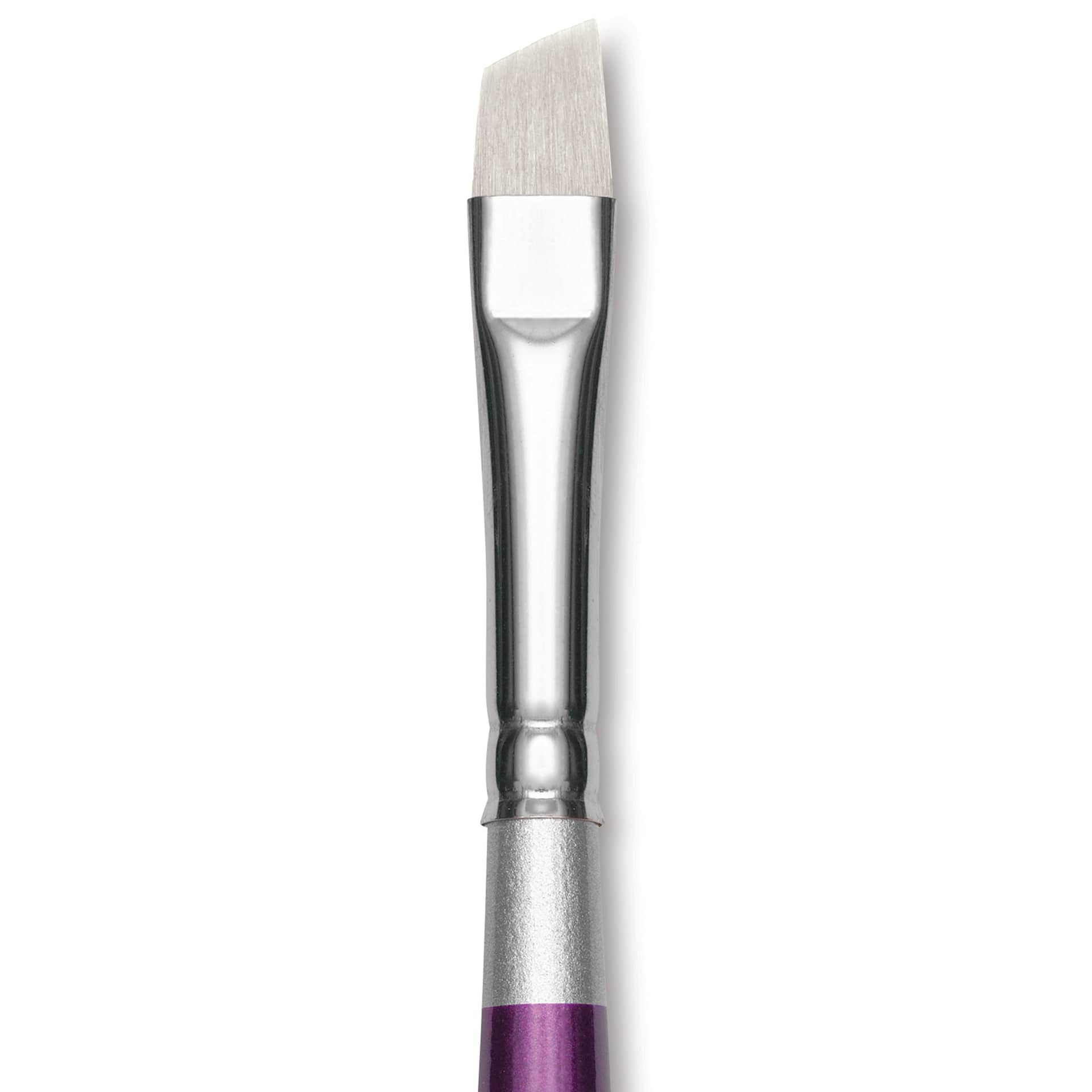 Silver Brush Silver Silk 88 Synthetic Brush - Short Handle, Angle, Size 1/4", close-up