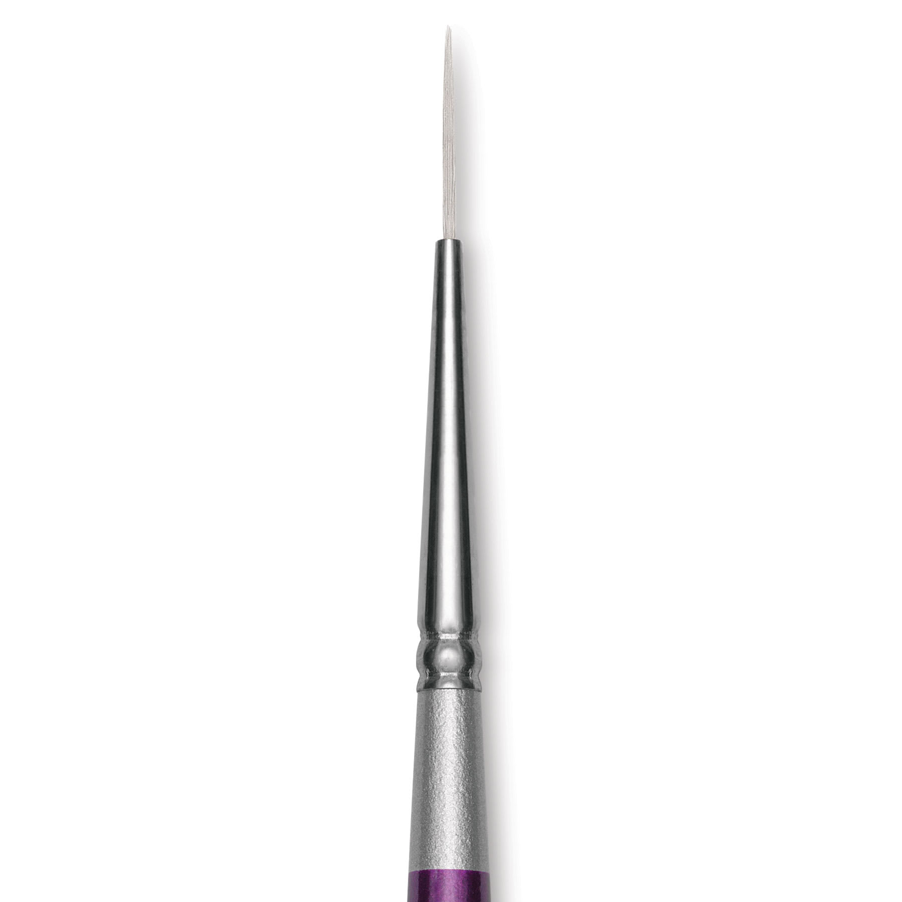 Silver Brush Silver Silk 88 Synthetic Brush - Short Handle, Script Liner, Size 10/0, close-up