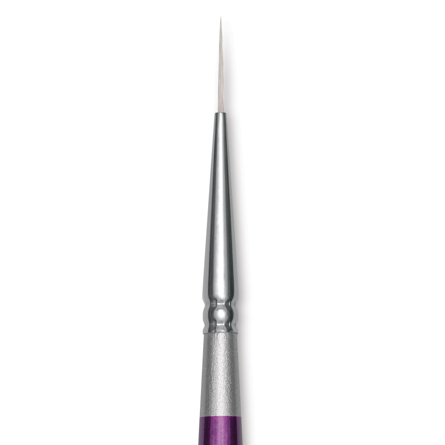 Silver Brush Silver Silk 88 Synthetic Brush - Short Handle, Script Liner, Size 18/0, close-up