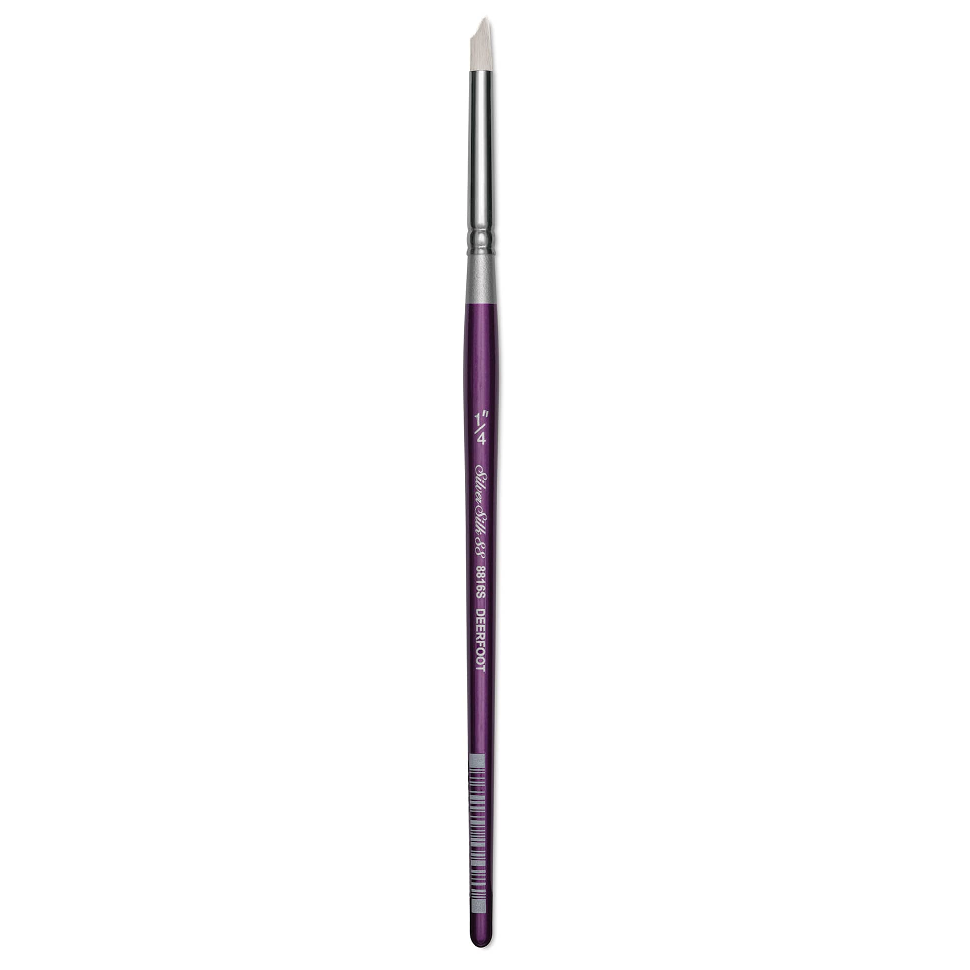 Silver Brush Silver Silk 88 Synthetic Brush - Short Handle, Deerfoot, Size 1/4"