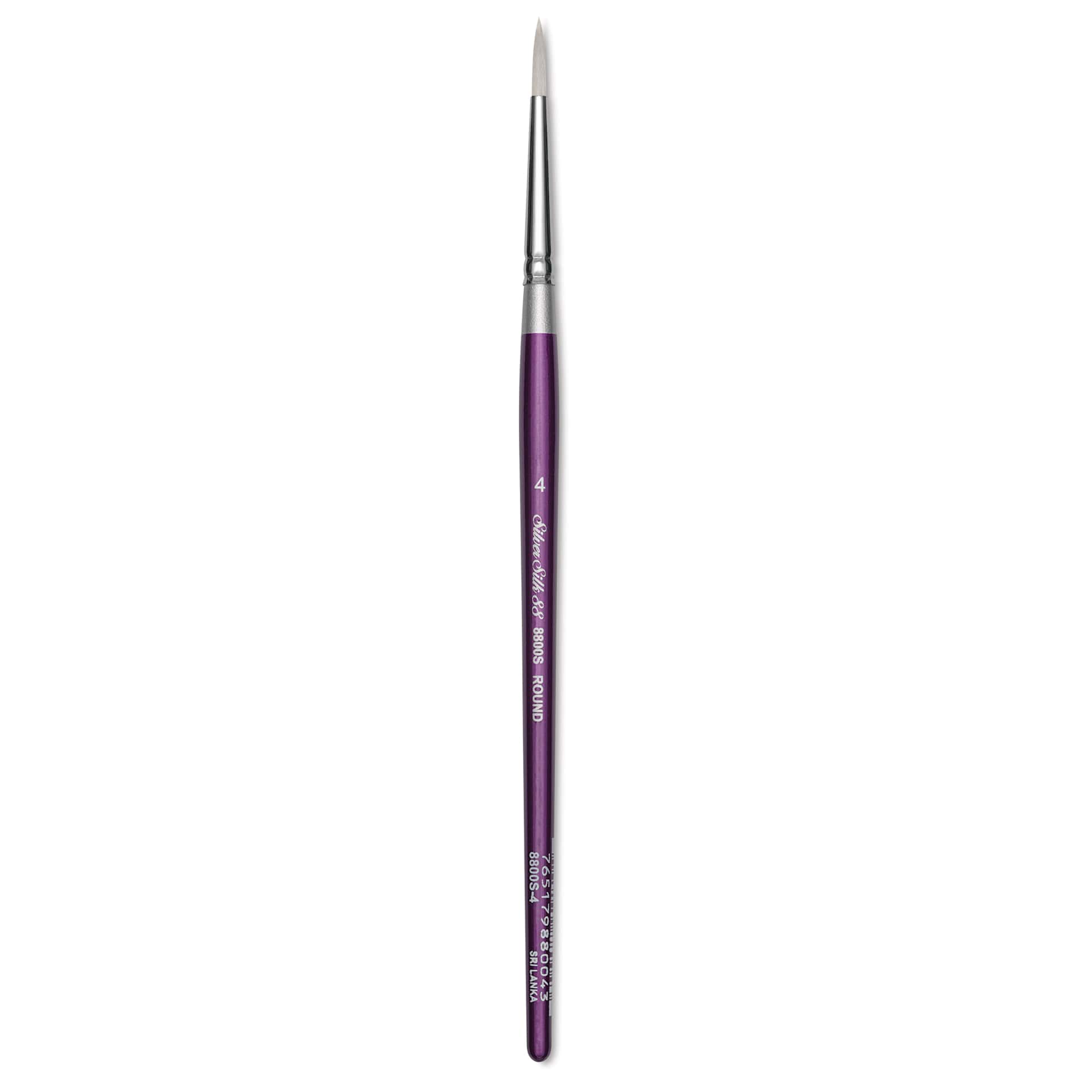Silver Brush Silver Silk 88 Synthetic Brush - Short Handle, Round, Size 4
