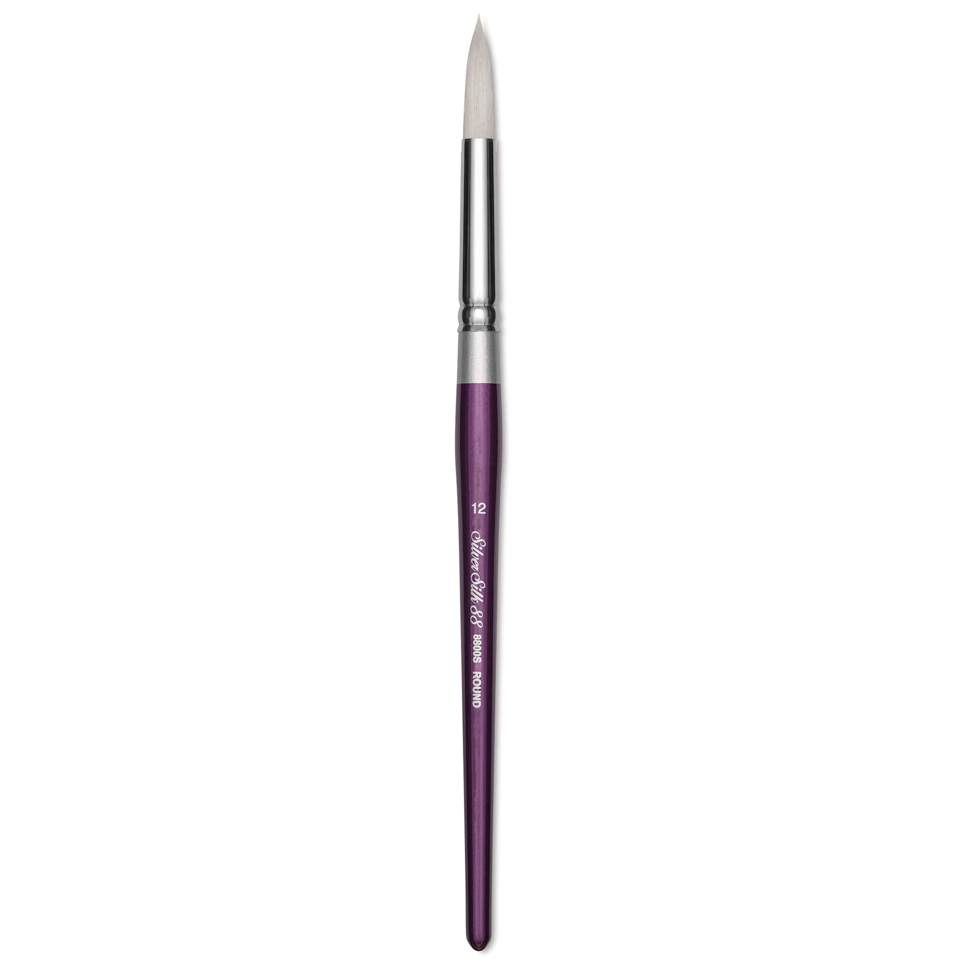Silver Brush Silver Silk 88 Synthetic Brush - Short Handle, Round, Size 12